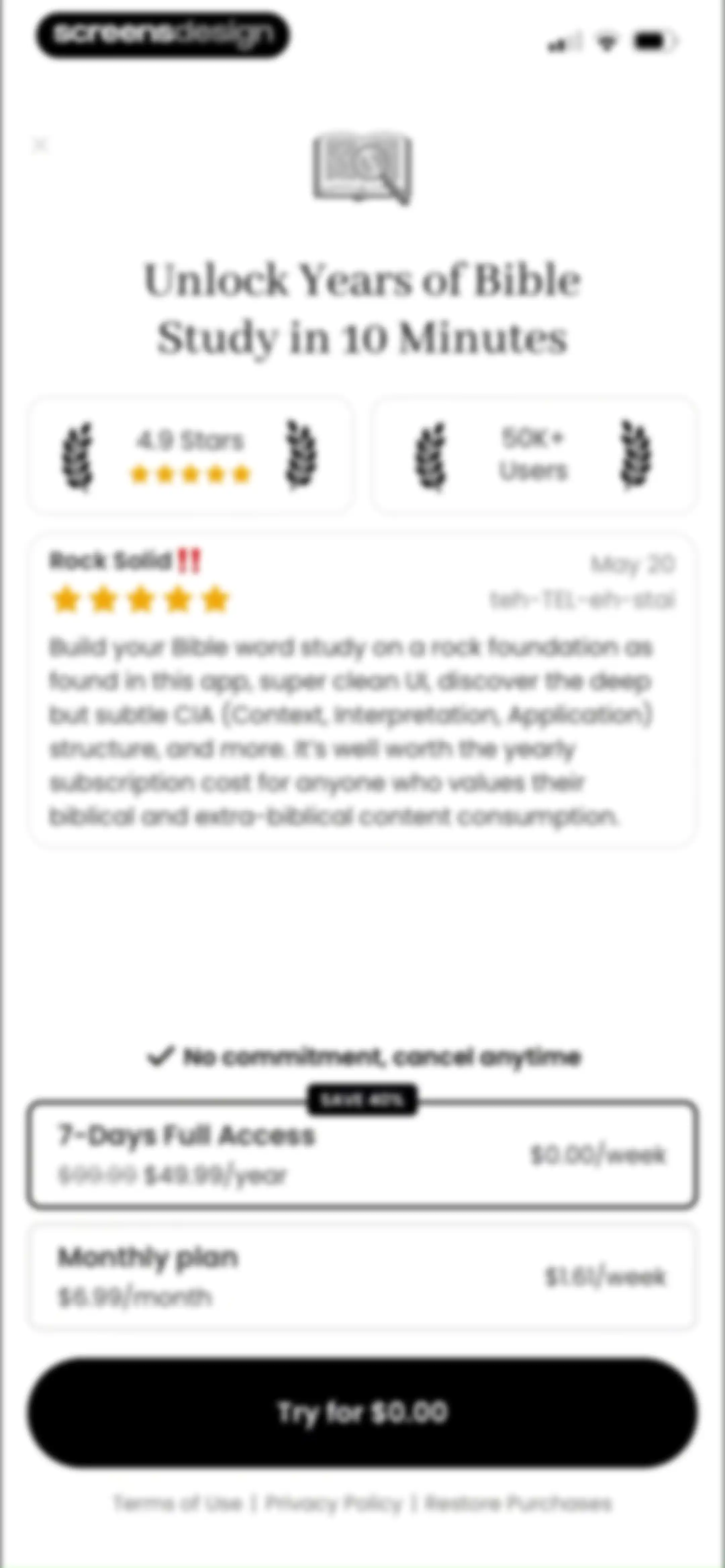 Bible Word Study screen 13