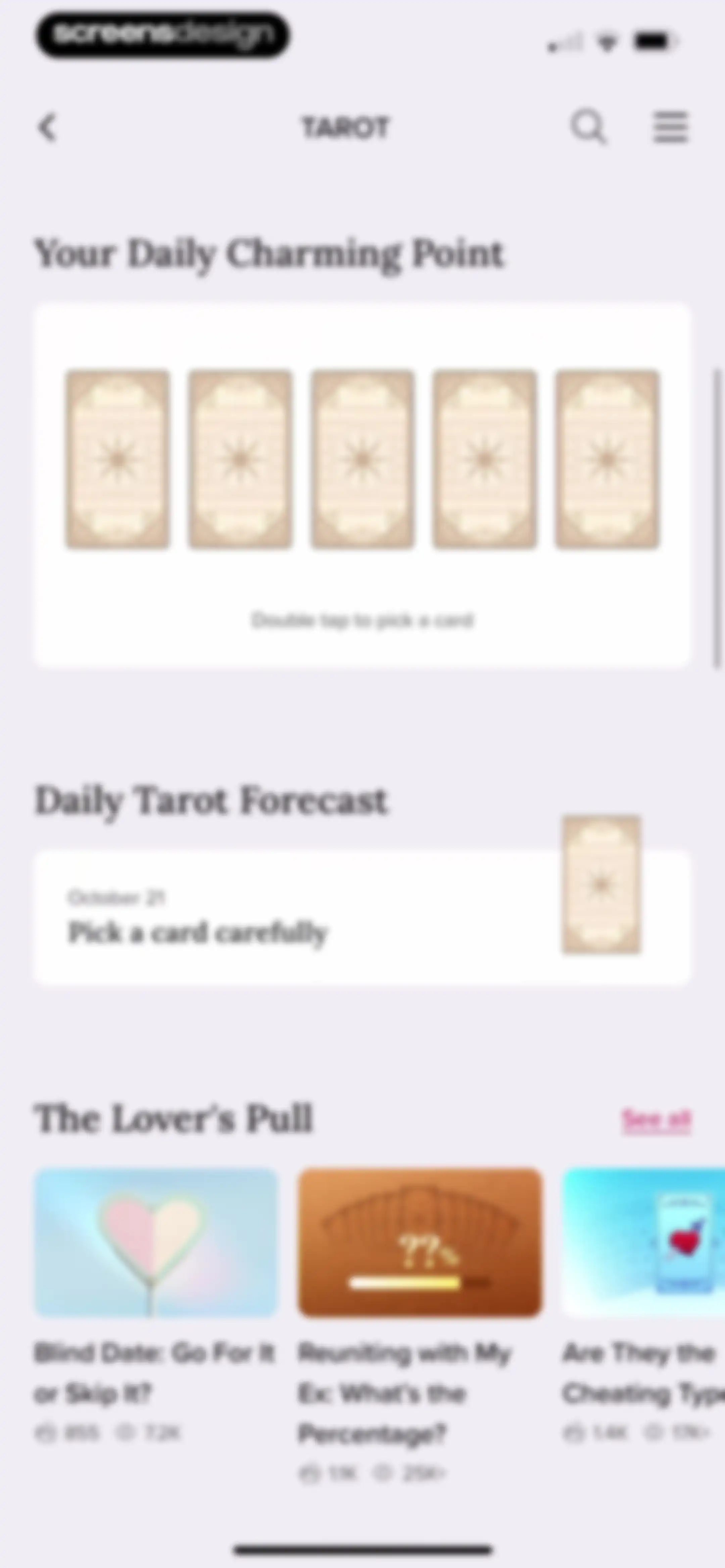 FORCETELLER: Daily Horoscope screen 81