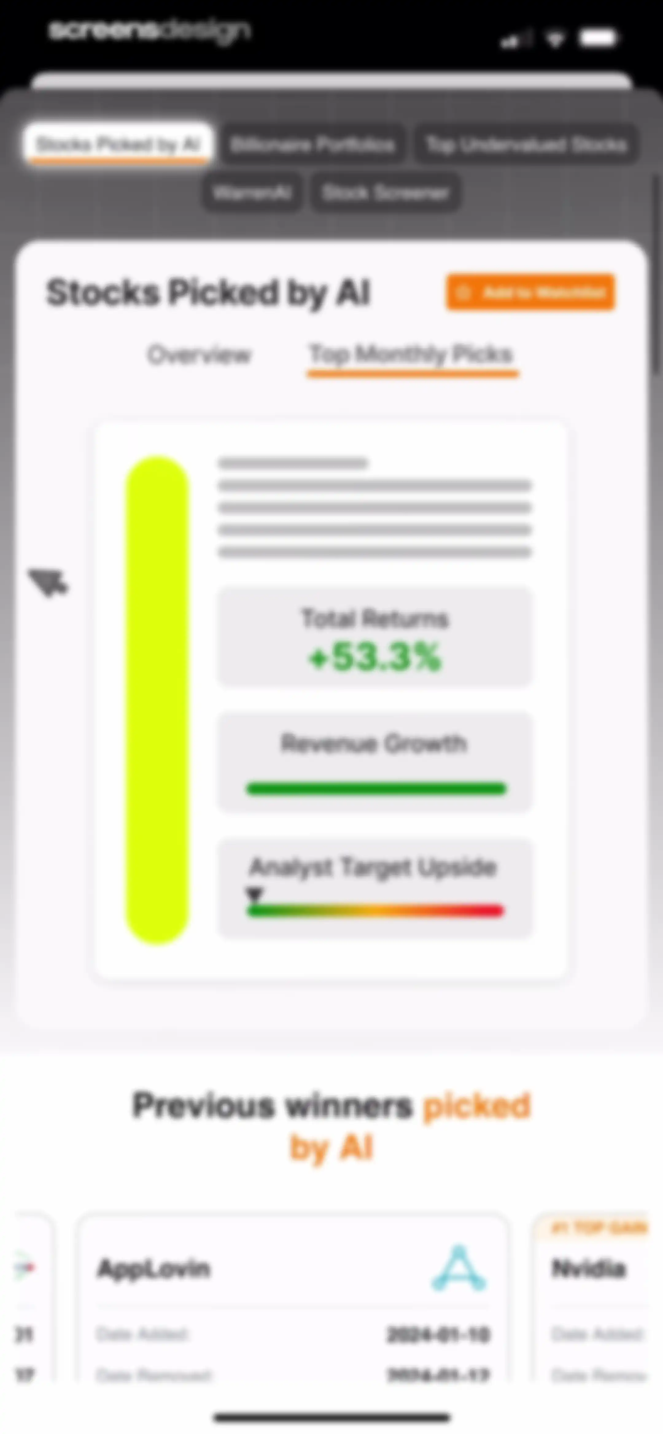 Investing.com: Stock Market screen 82