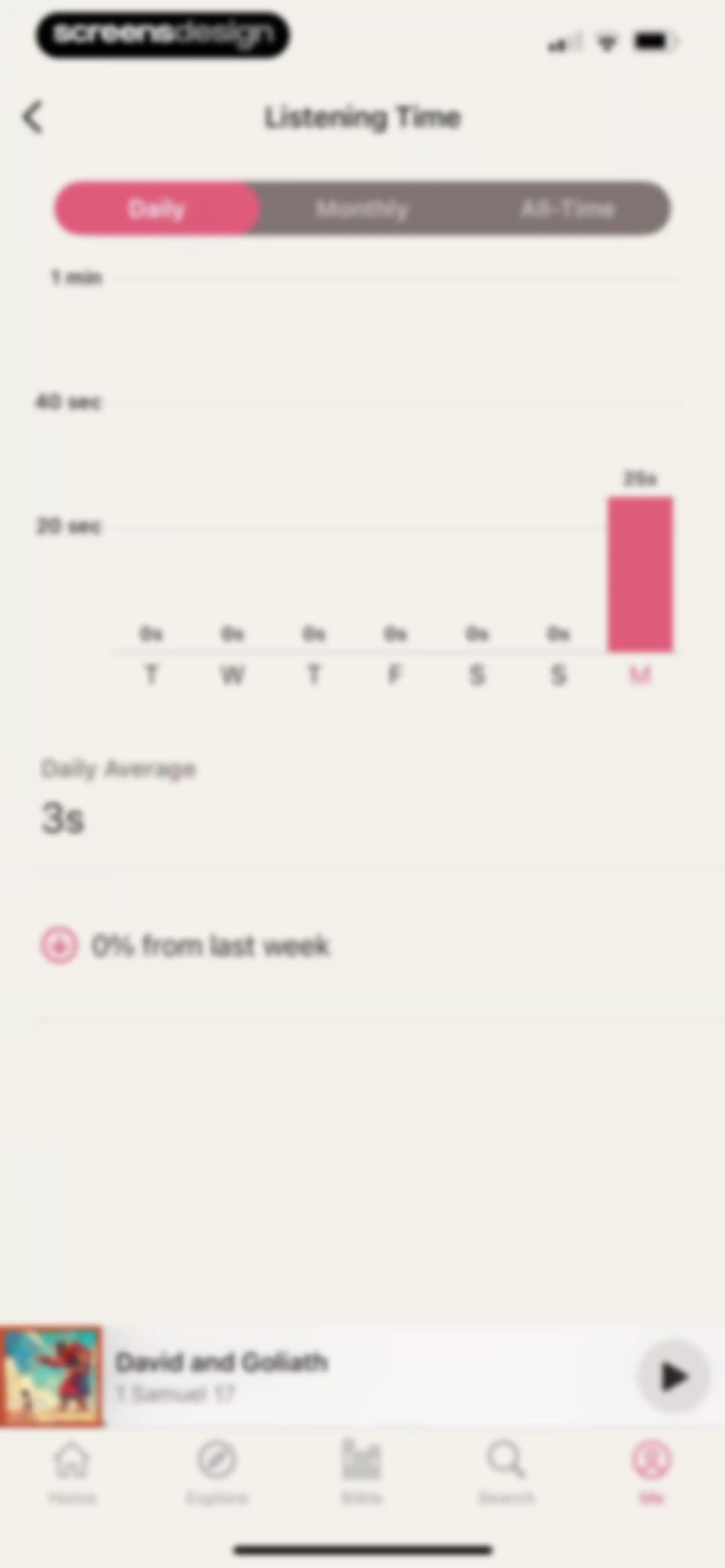 Dwell: Audio Bible screen 92