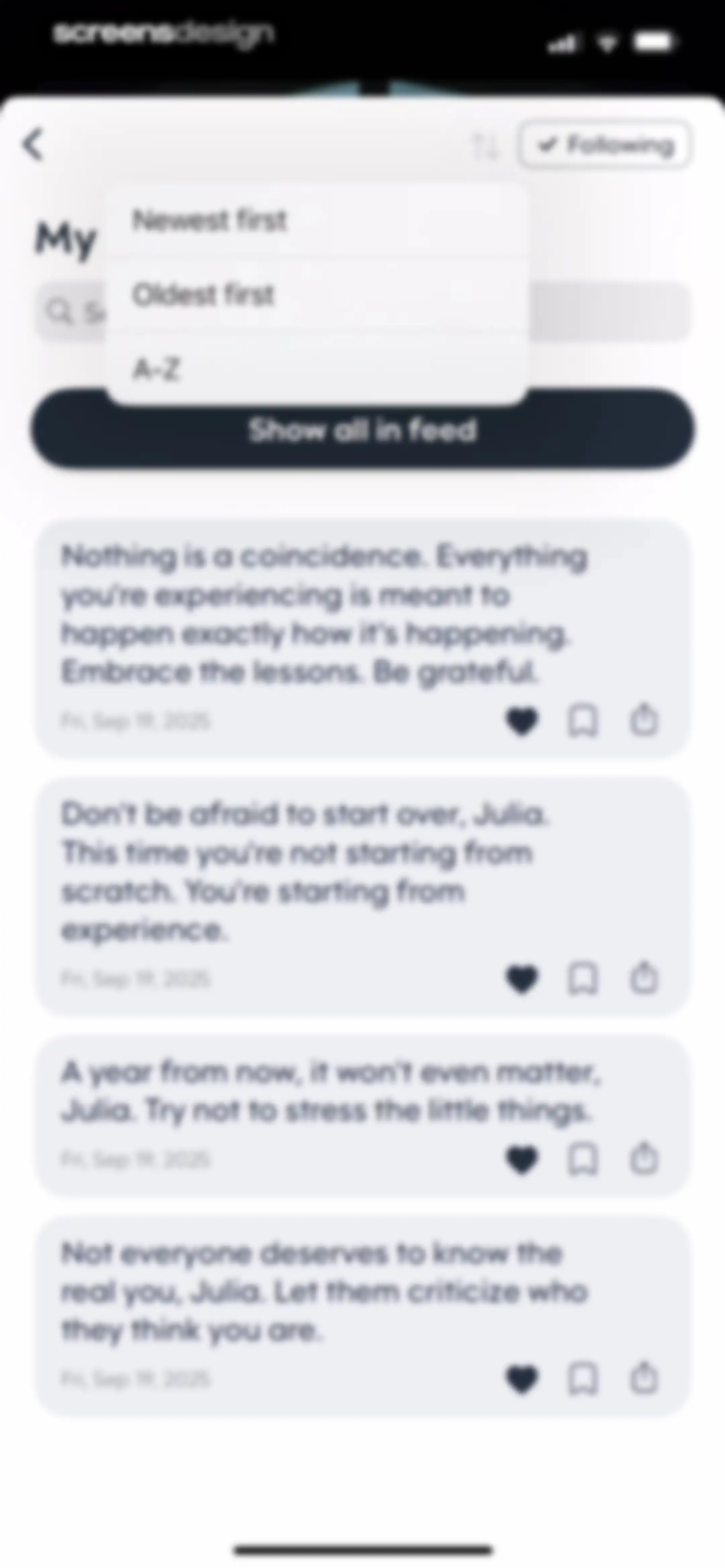 Motivation - Daily quotes screen 70