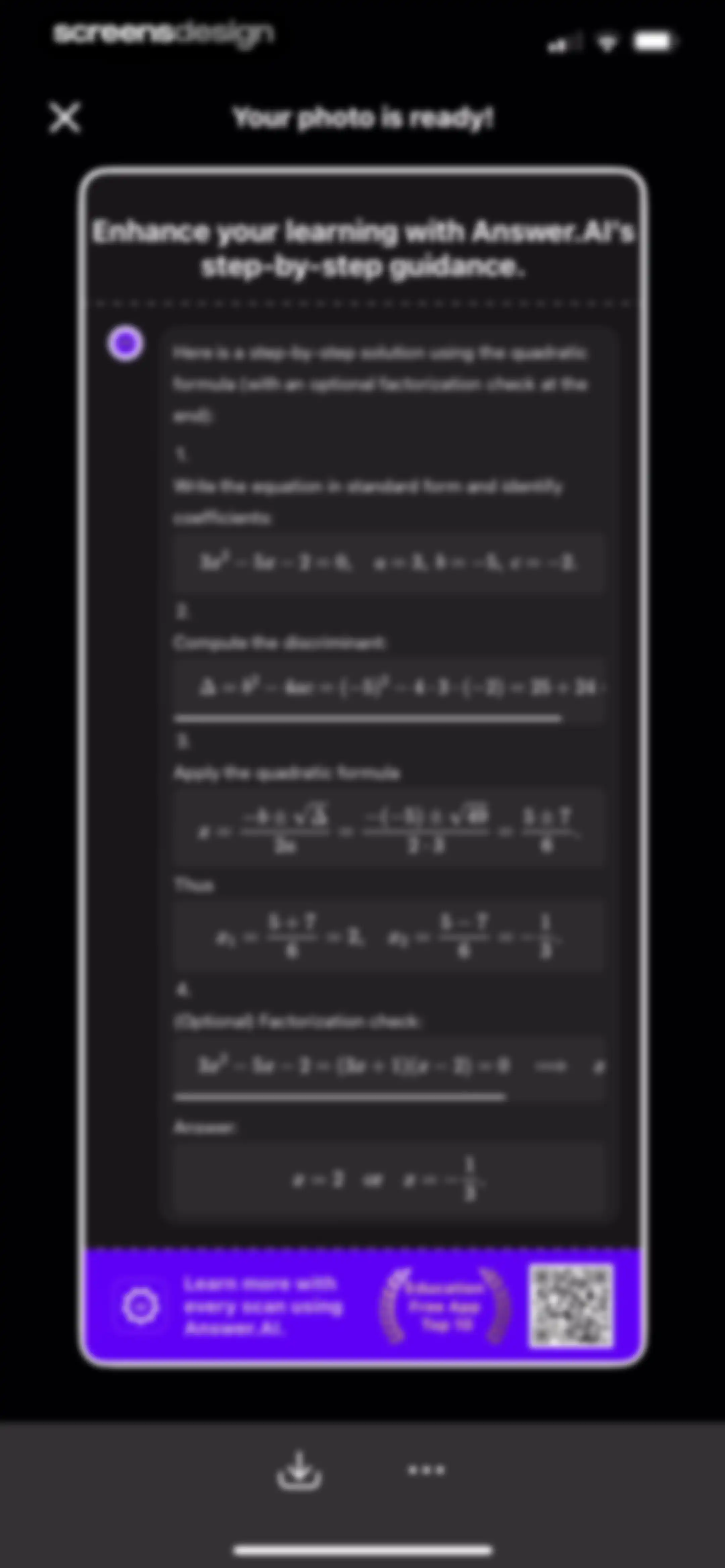 Answer.AI - Your AI tutor screen 35