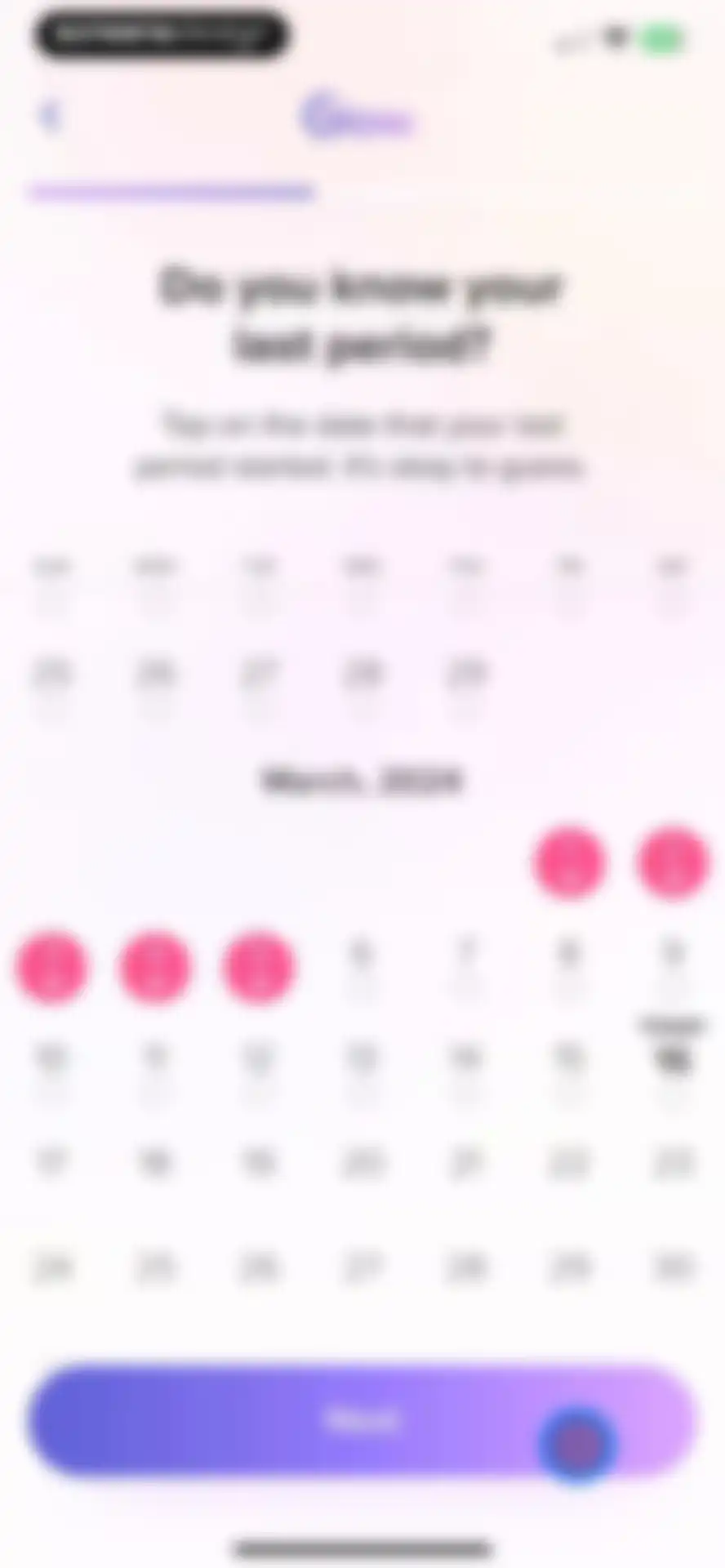 Glow Ovulation & Period App screen 7