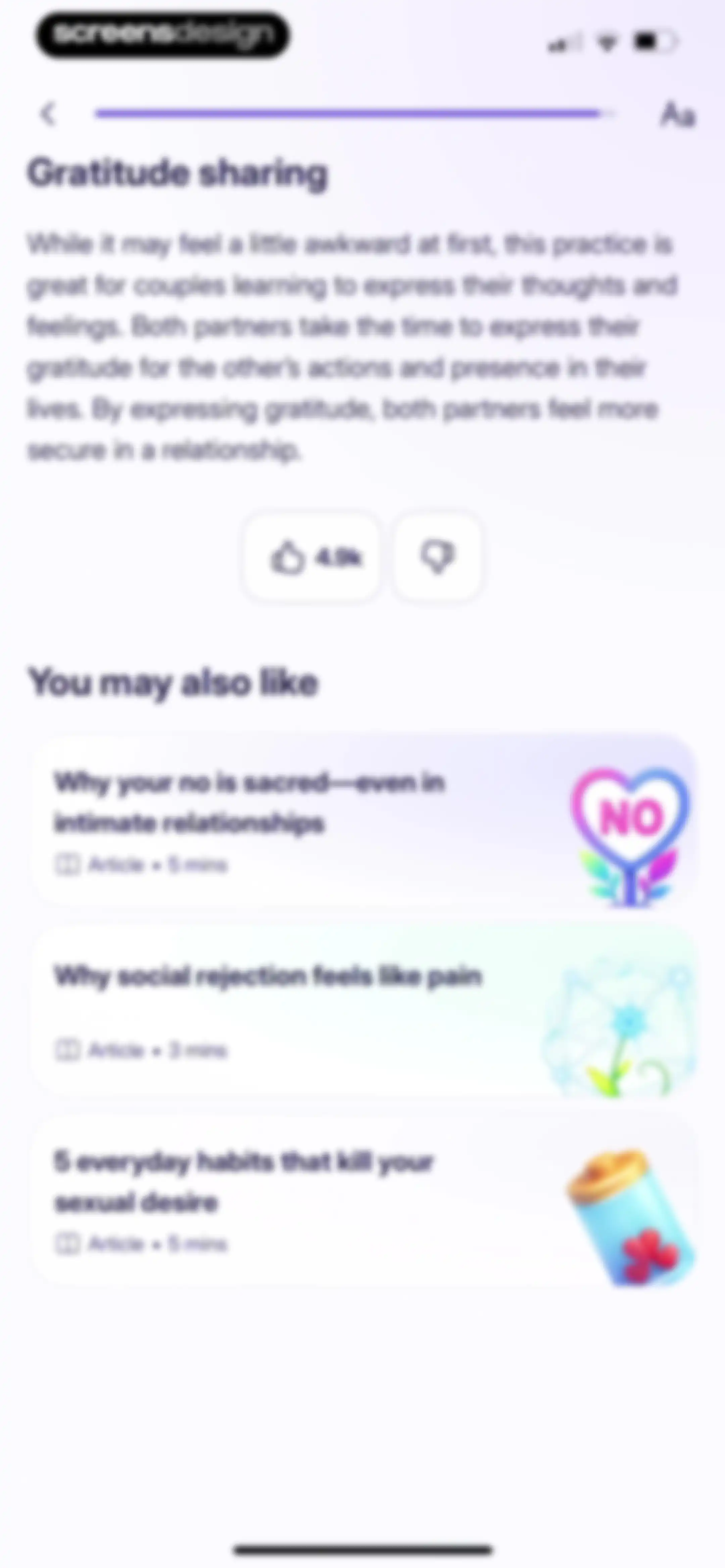 Liven: Discover yourself screen 133