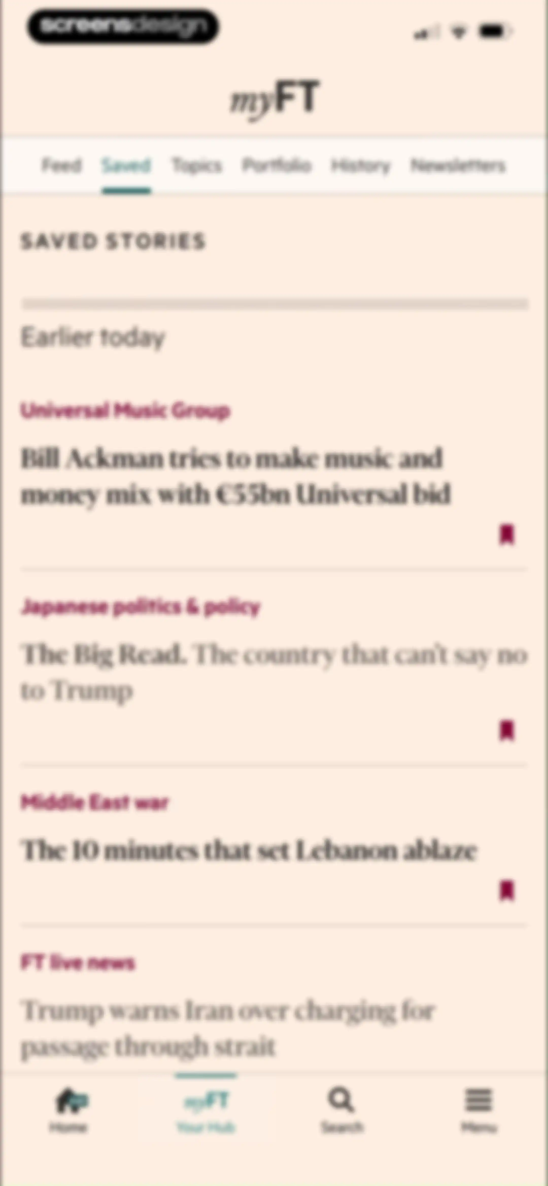 Financial Times: Business News screen 93