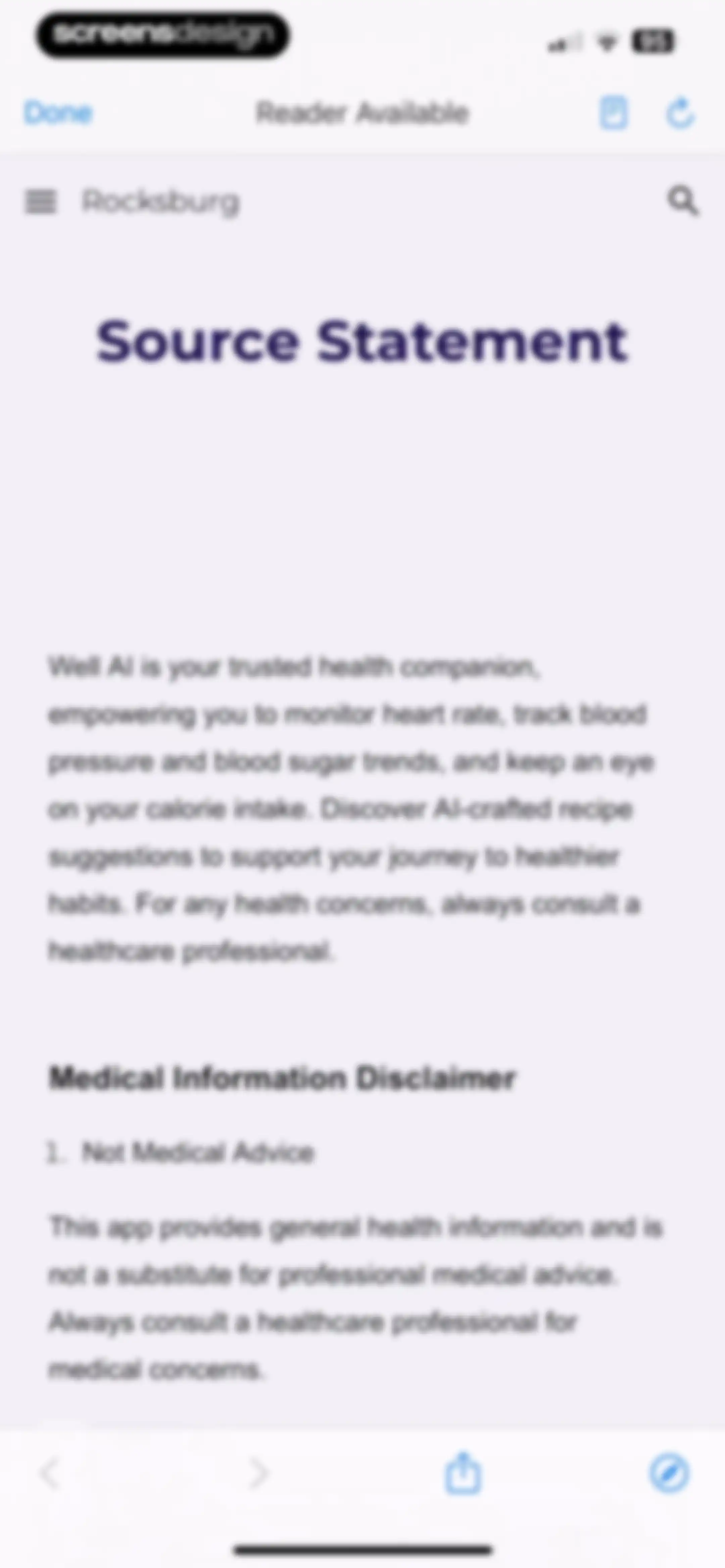 Well AI: Improve Well-being screen 152