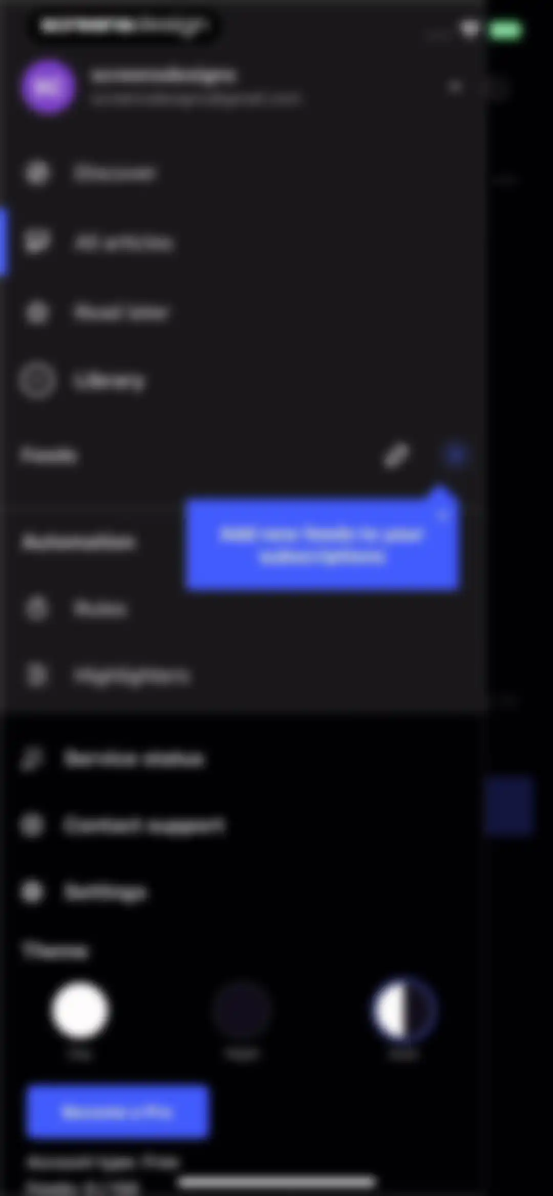 Inoreader: News & RSS reader screen 8