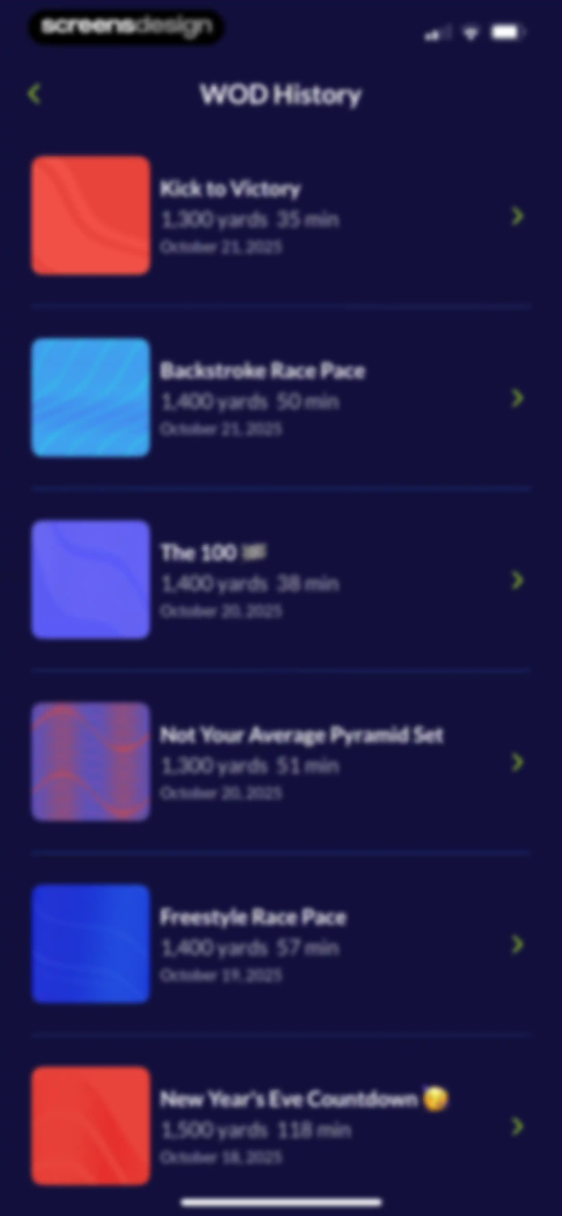 MySwimPro: #1 Swim Workout App screen 143