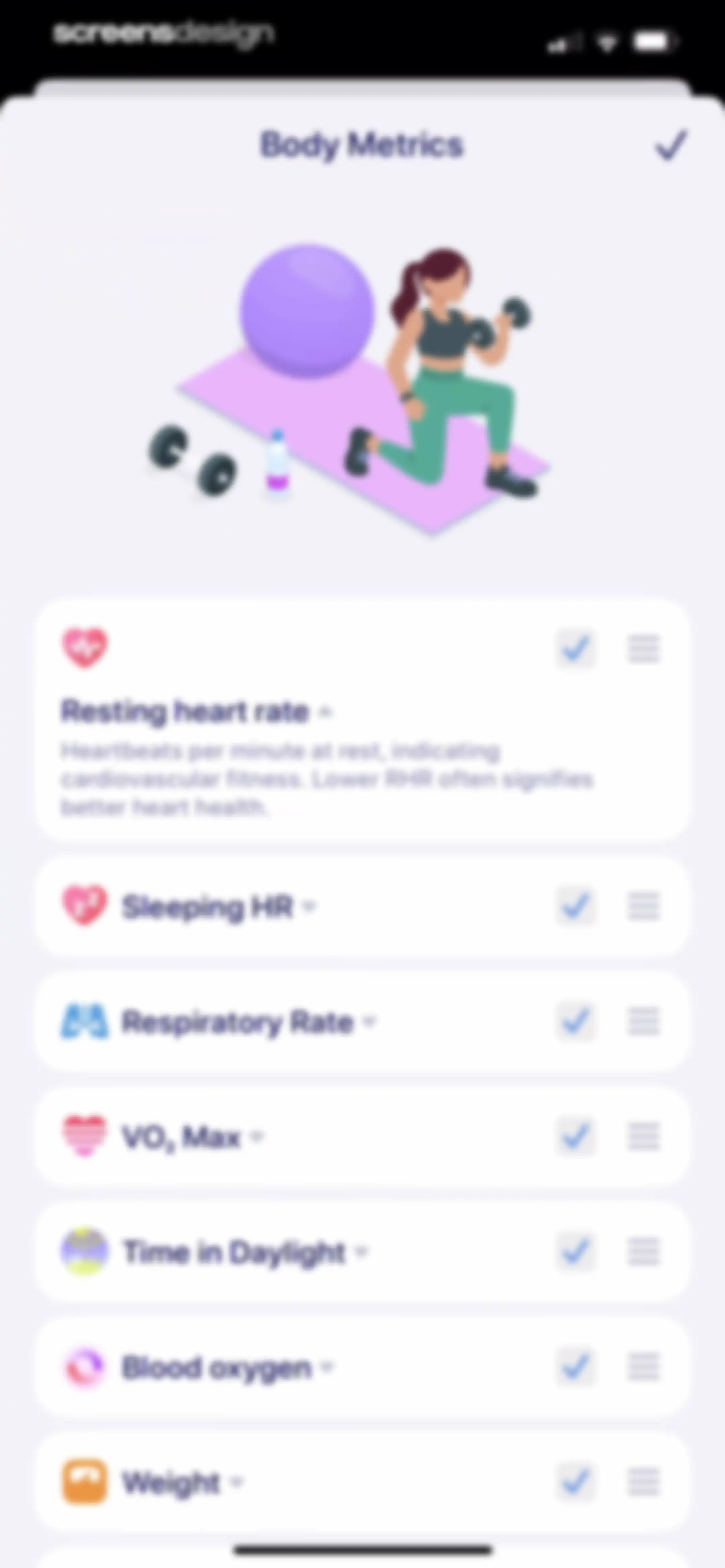 Grow: Health & Fitness screen 97