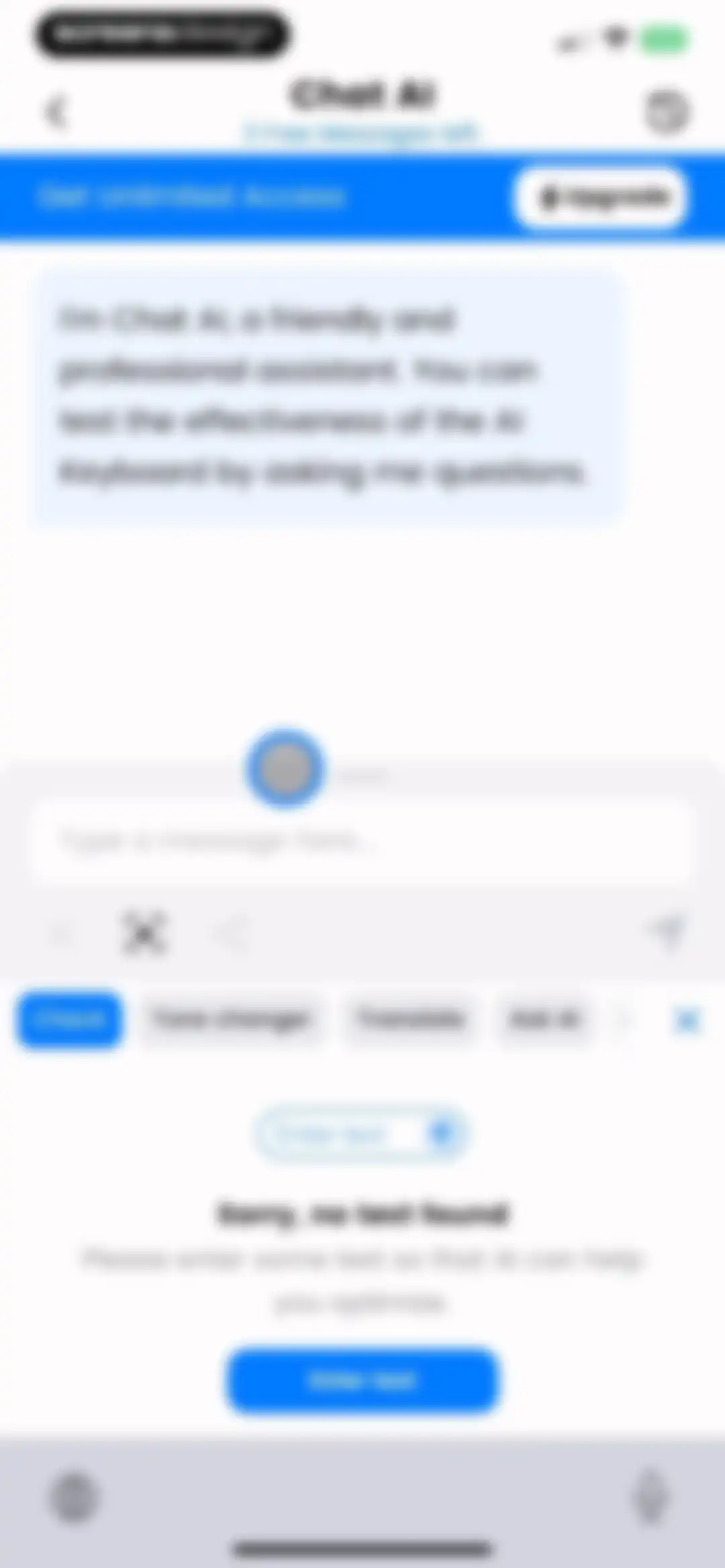 AI Keyboard: Chatbot, Grammar screen 13