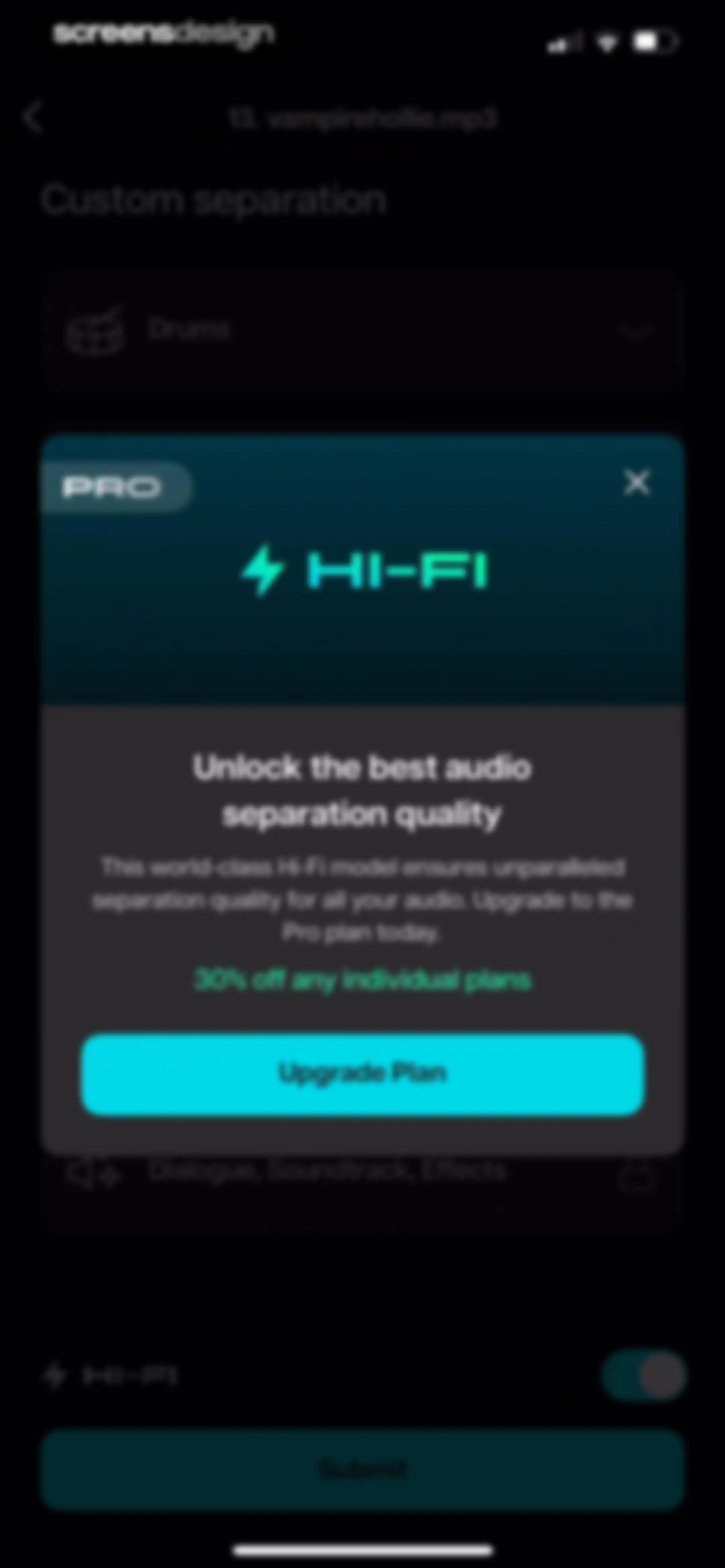Moises: The Musician's App screen 22