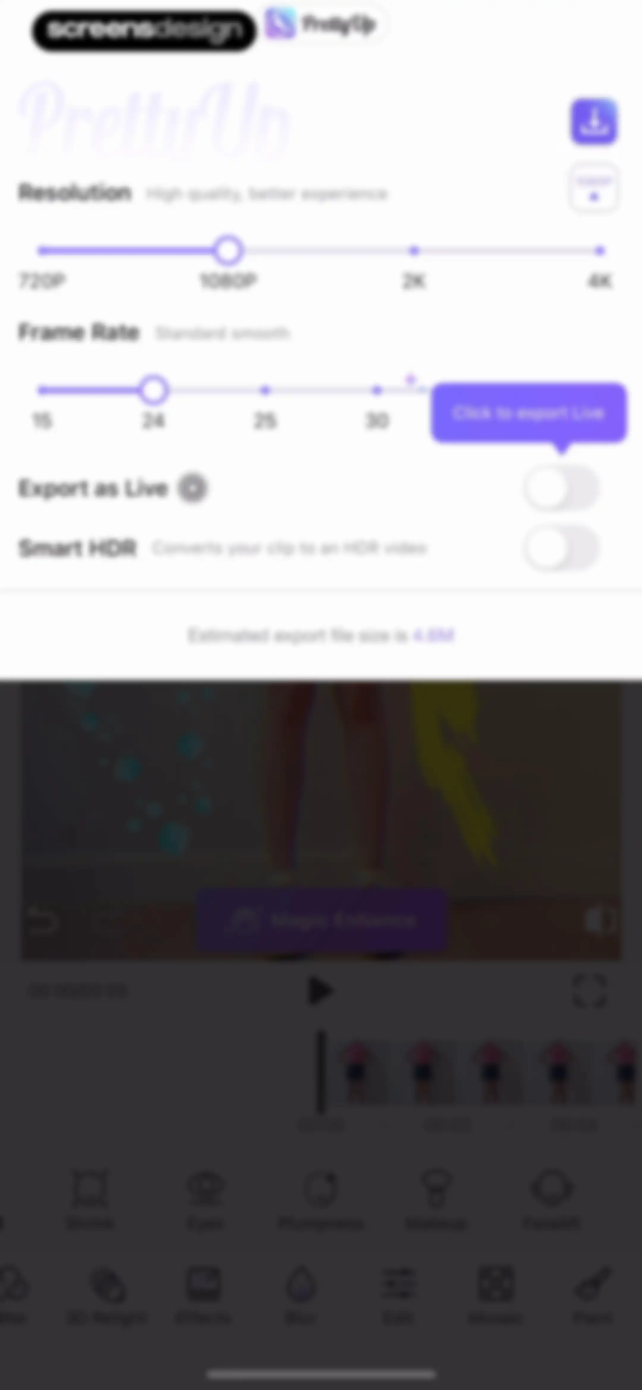 PrettyUp - Body Editor Video screen 72