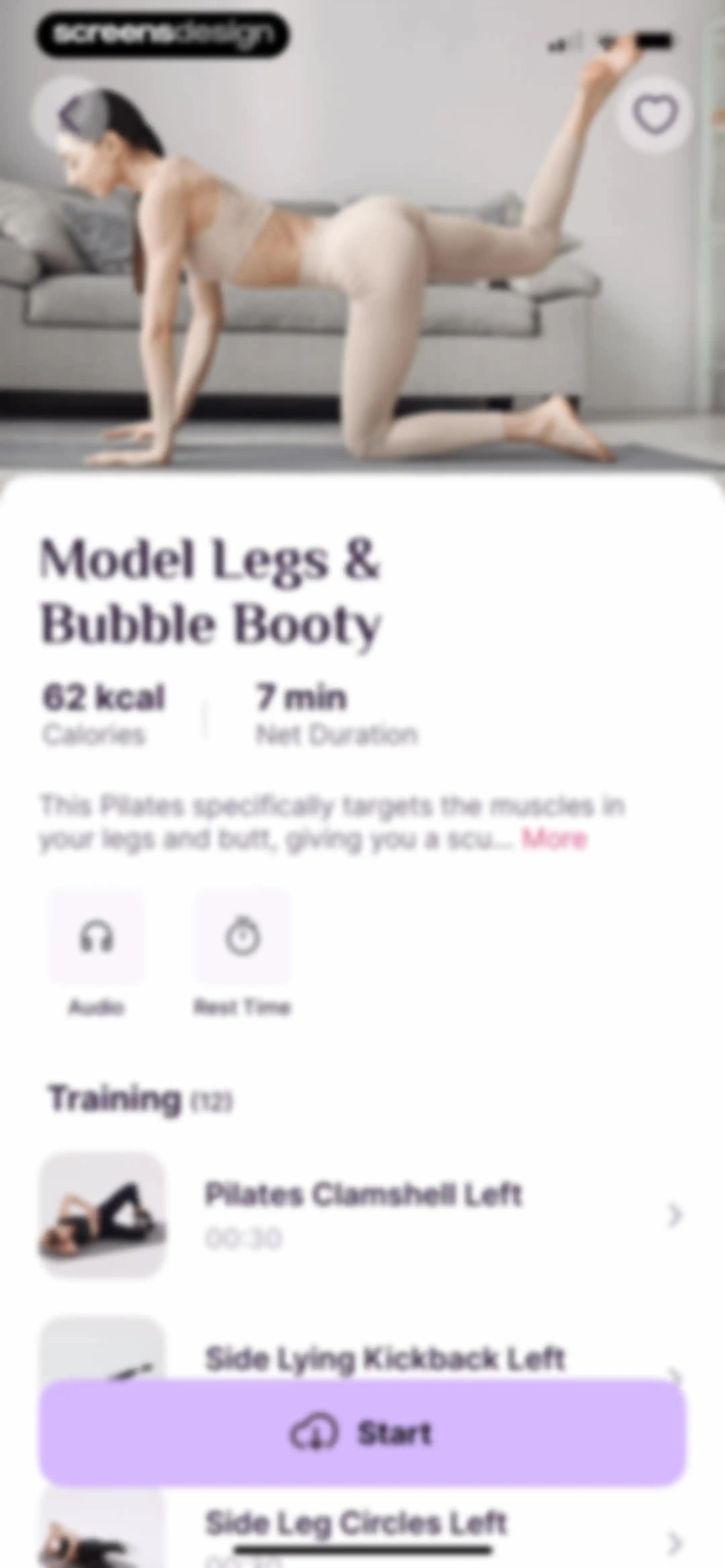 Pilates at Home, Wall Pilates screen 108