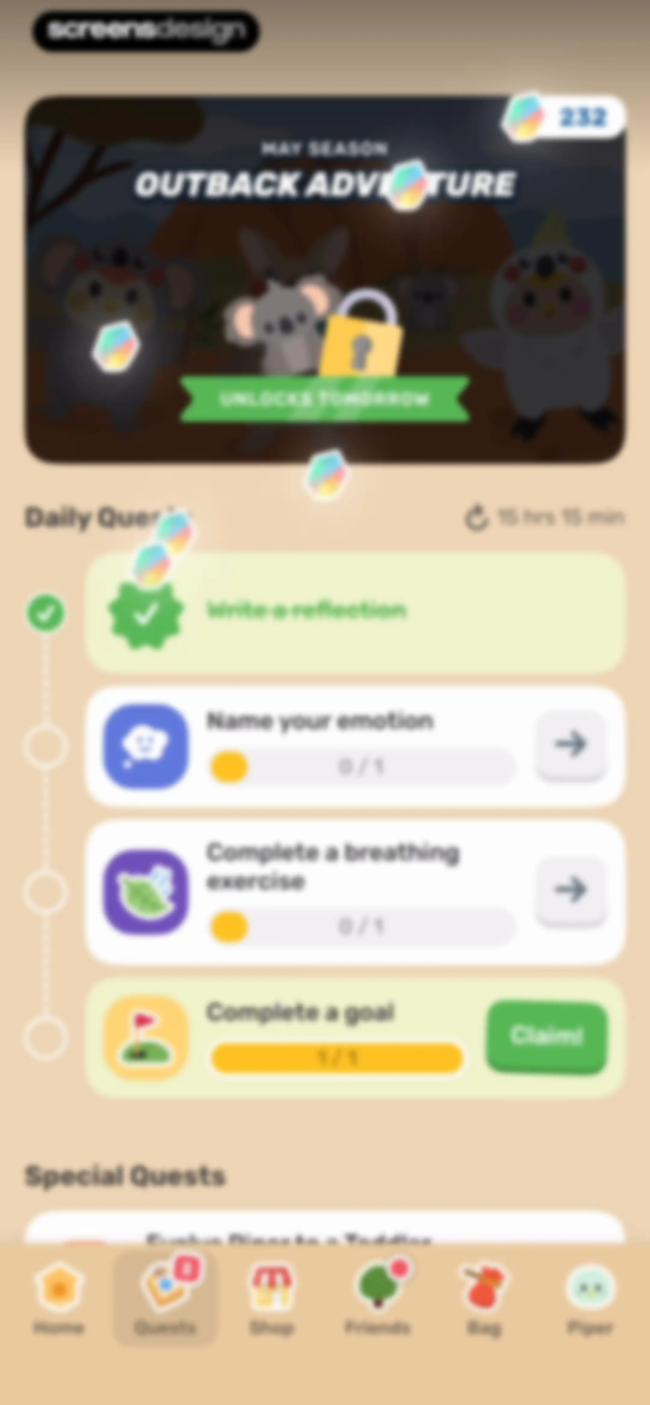 Finch: Self-Care Pet screen 94