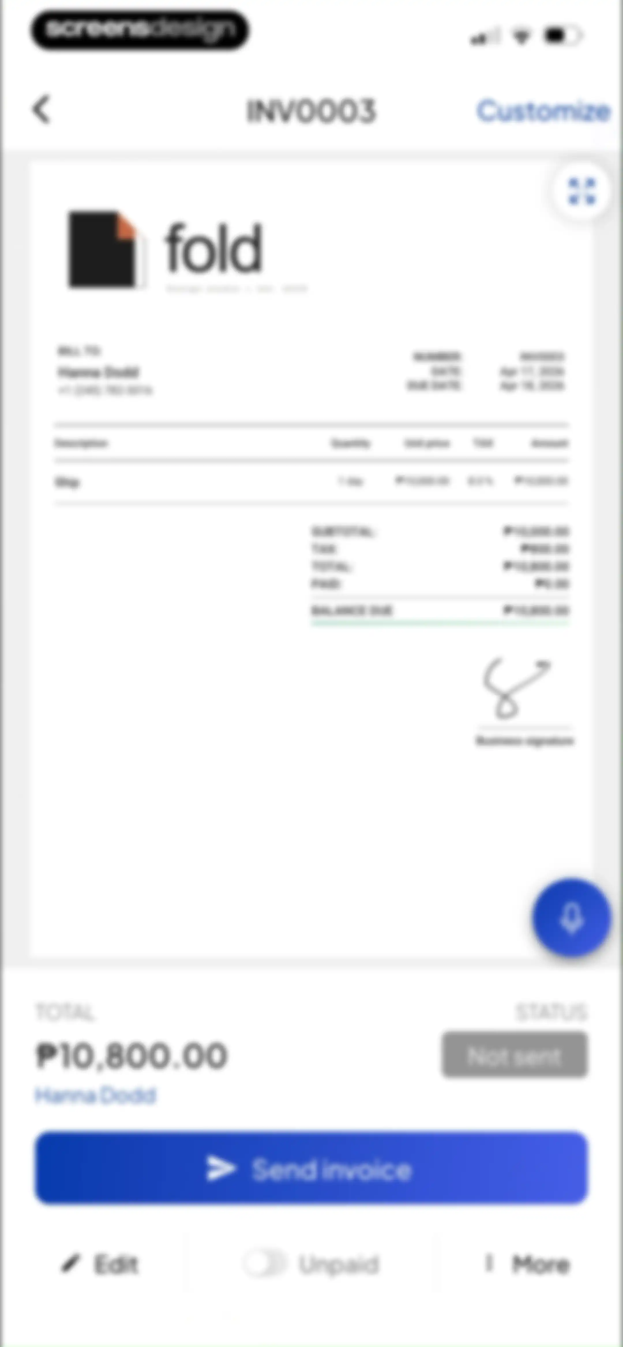 Invoice Maker - Invoice Fly screen 87