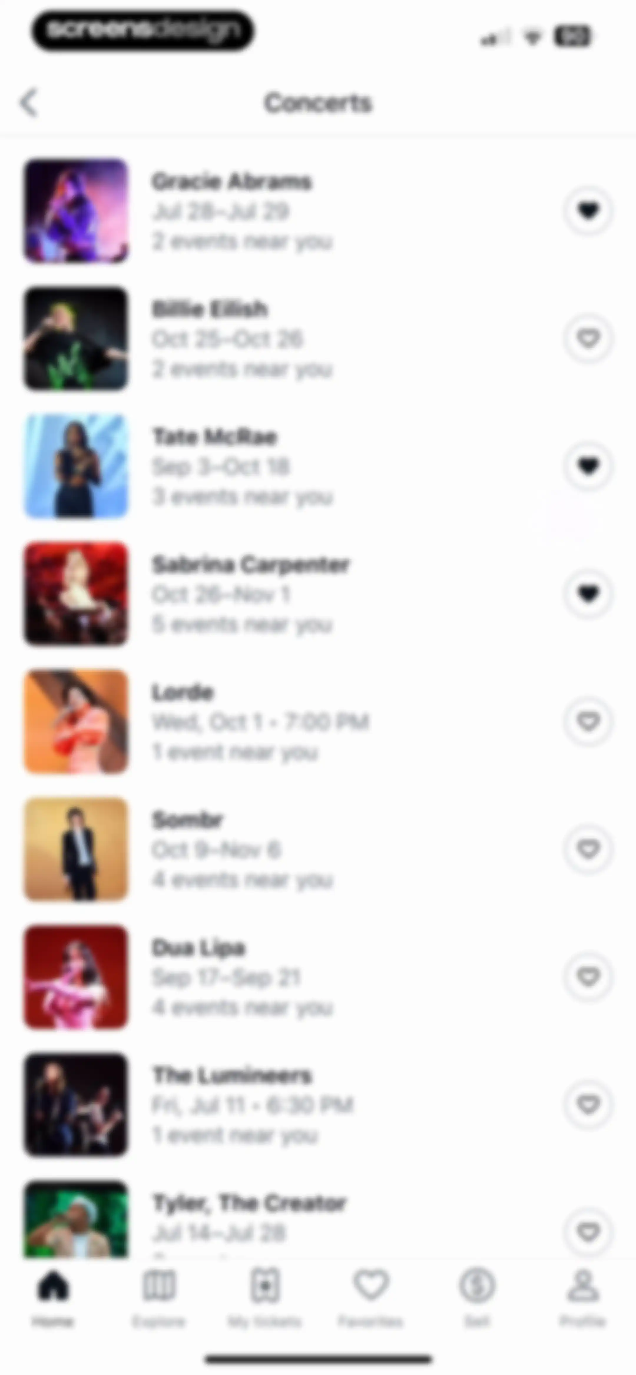 StubHub: Event Tickets screen 54