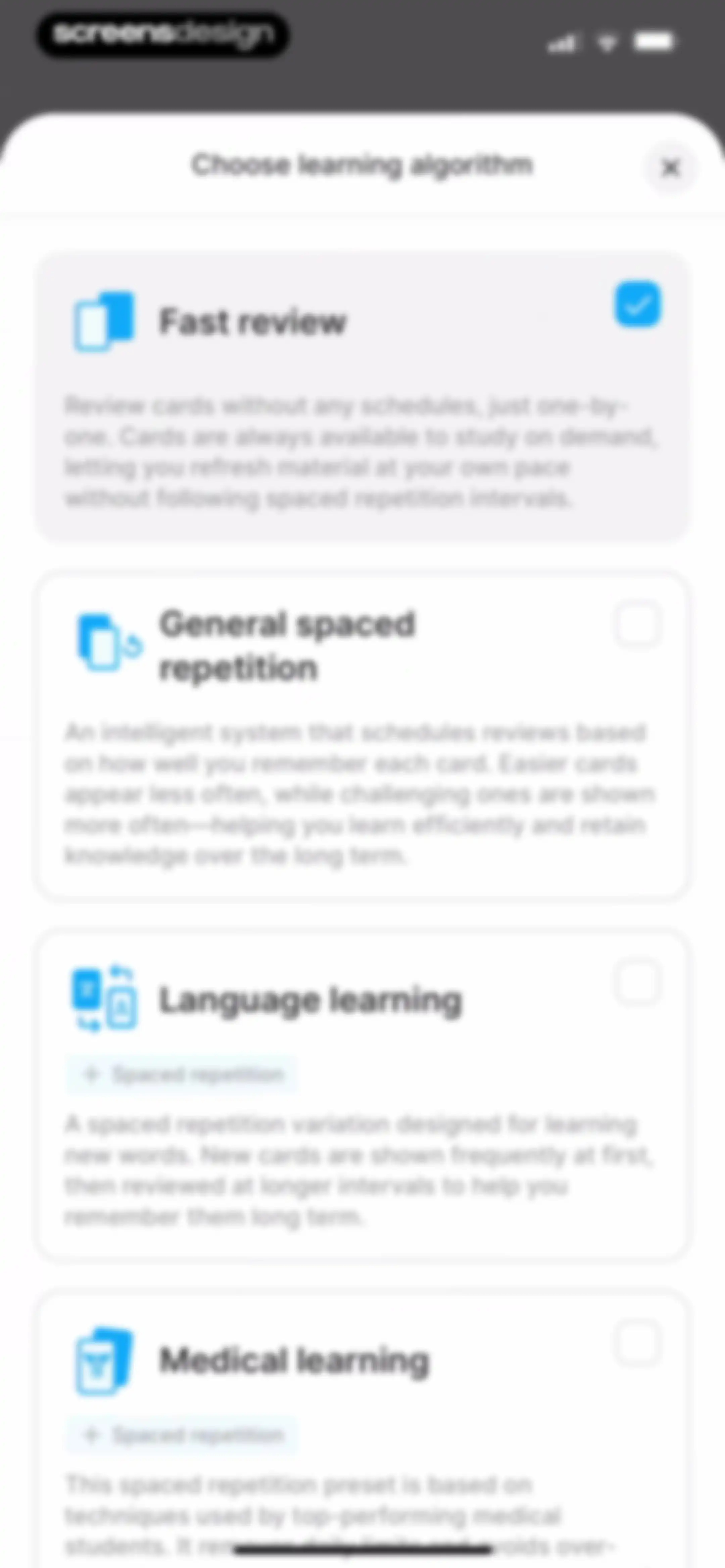 Noji - Flashcards study app screen 65