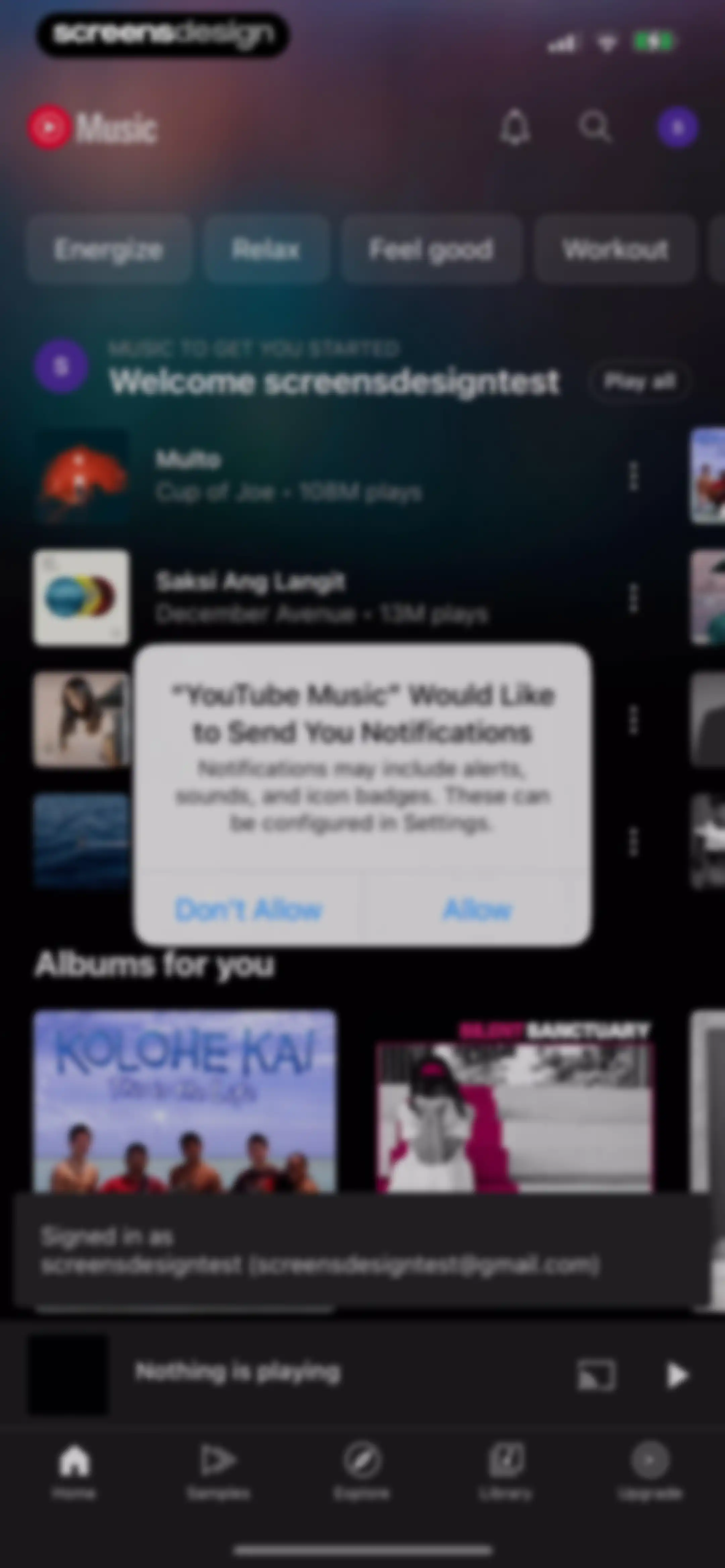 YouTube Music screen 7