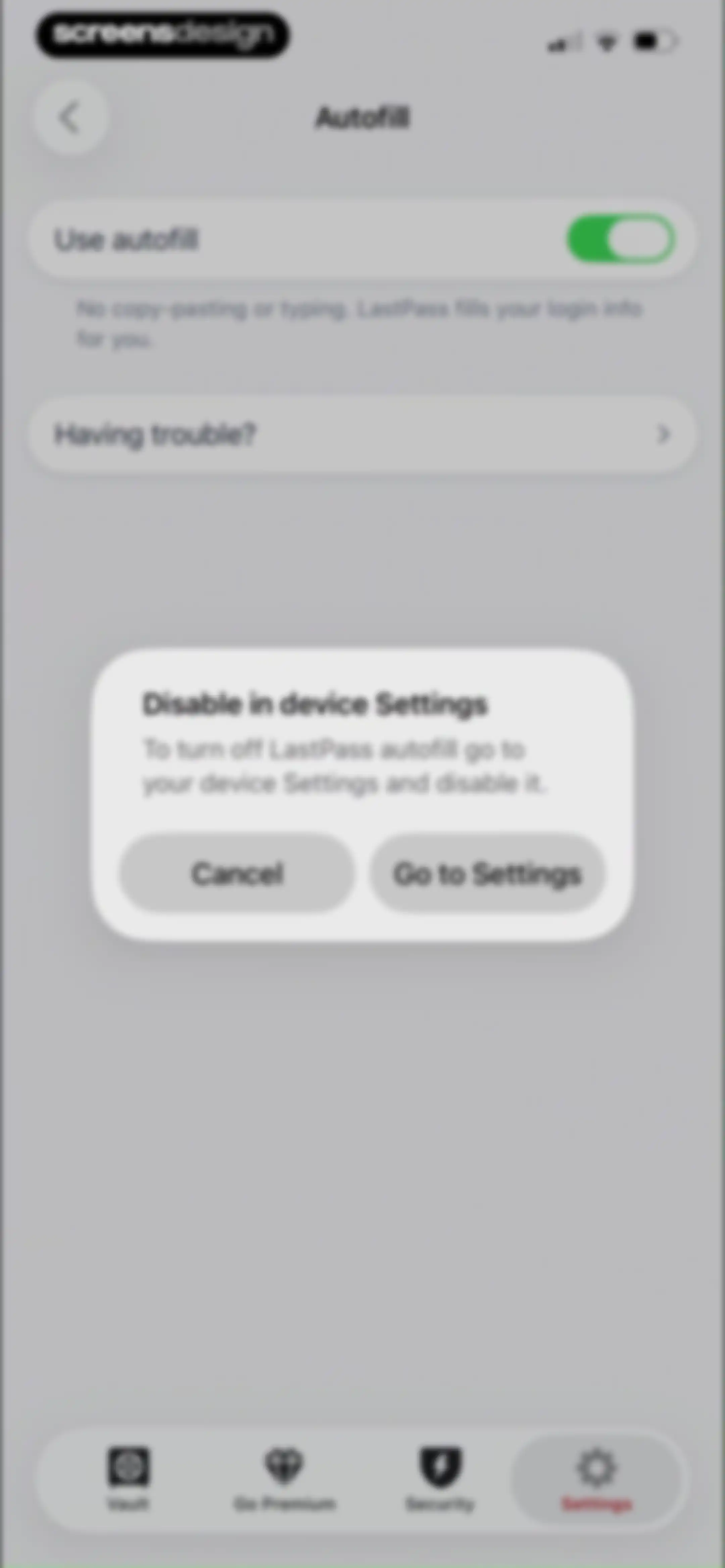 LastPass Password Manager screen 87