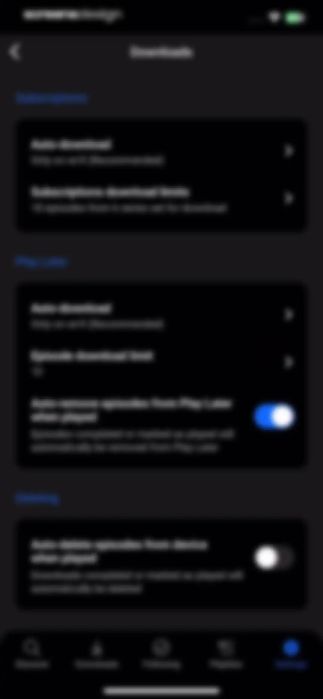 Breaker—The social podcast app screen 105