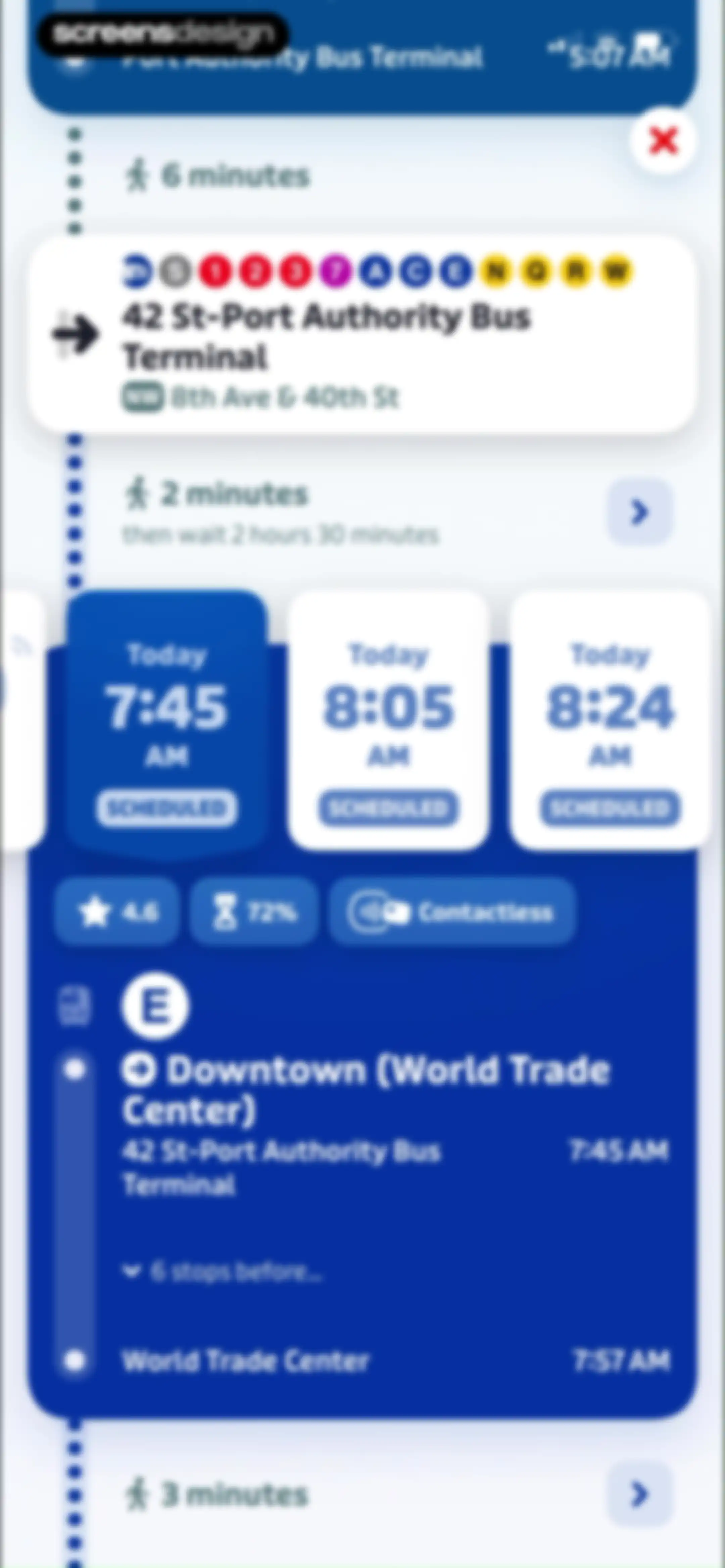 Transit • Subway & Bus Times screen 24
