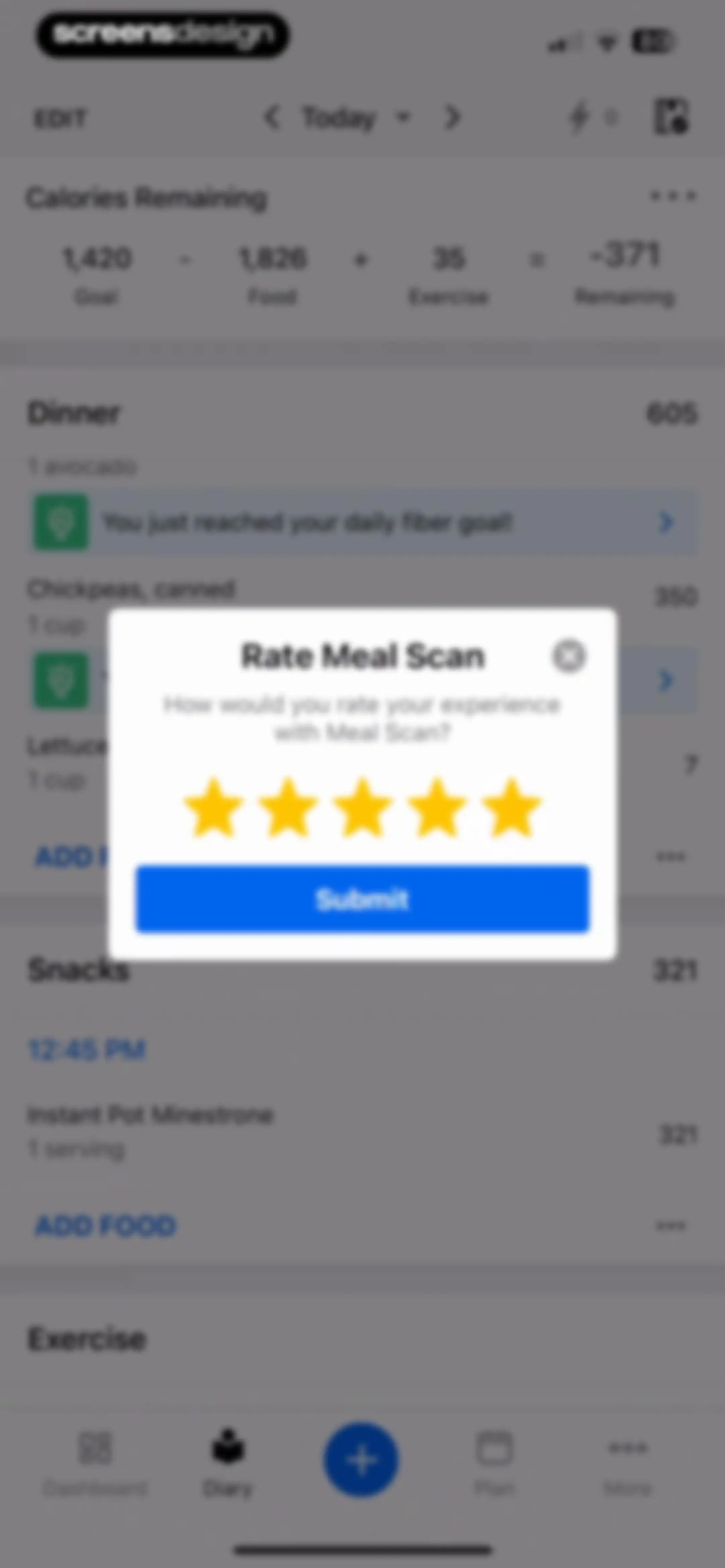 MyFitnessPal: Calorie Counter screen 175