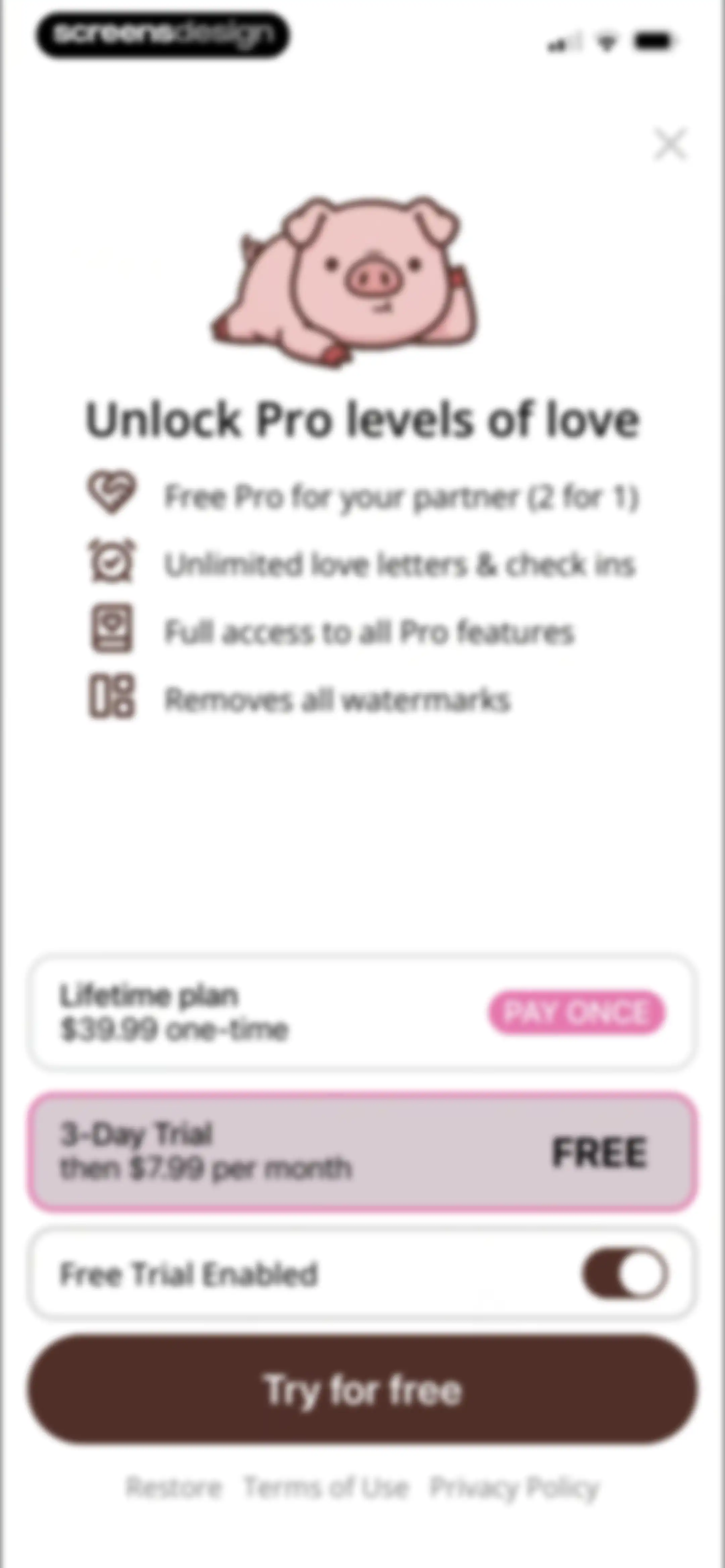 lovelee couples: love note app screen 8