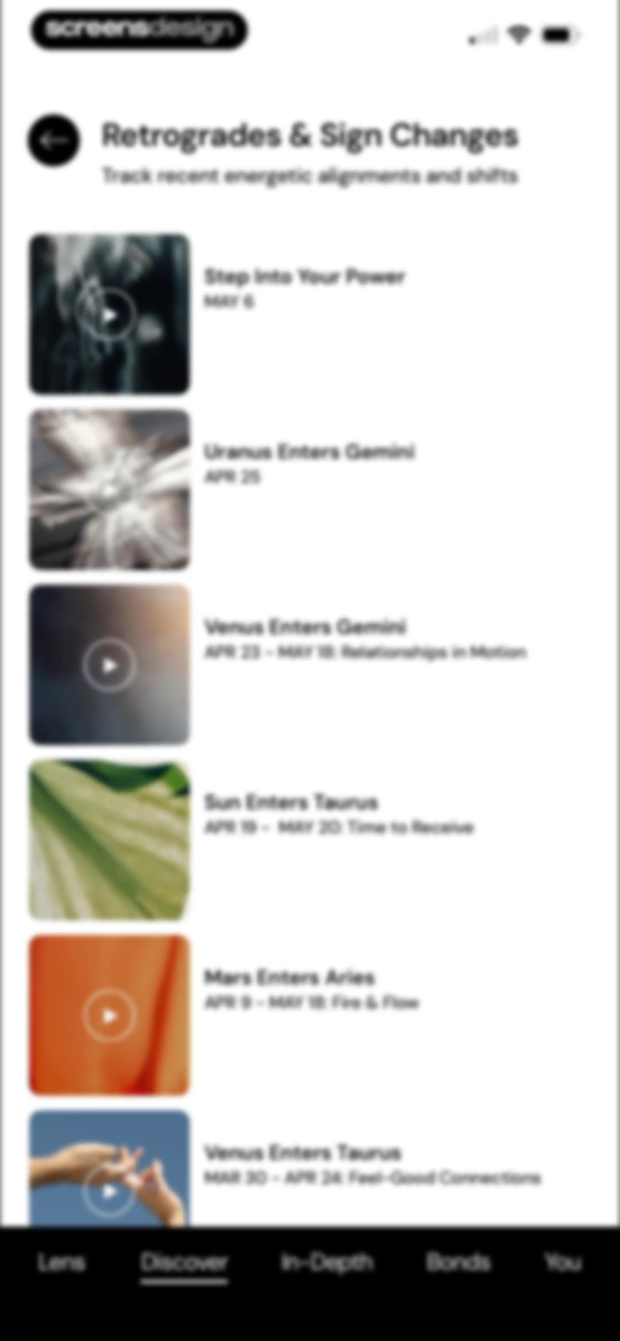 The Pattern: Astrology screen 79