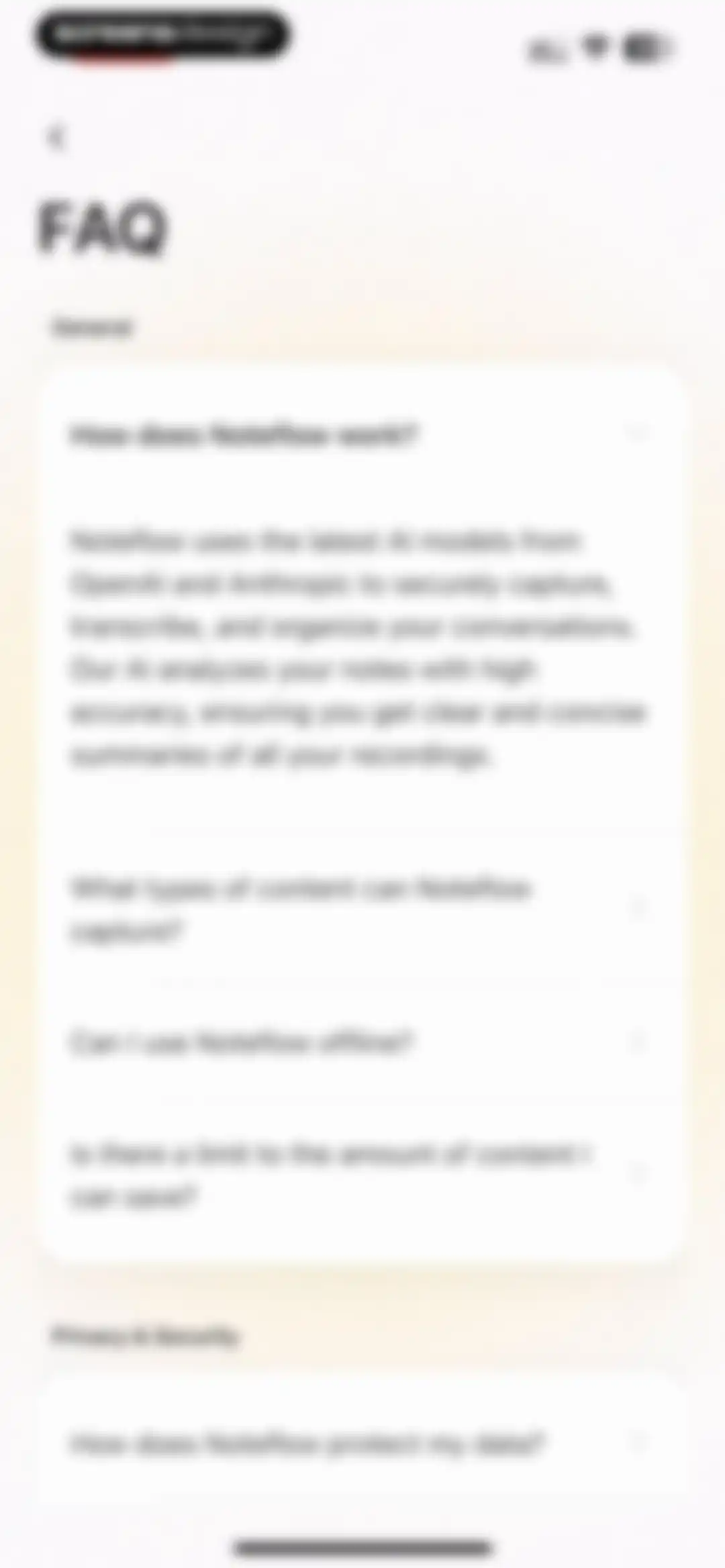 Noteflow: AI Notes Taking screen 76