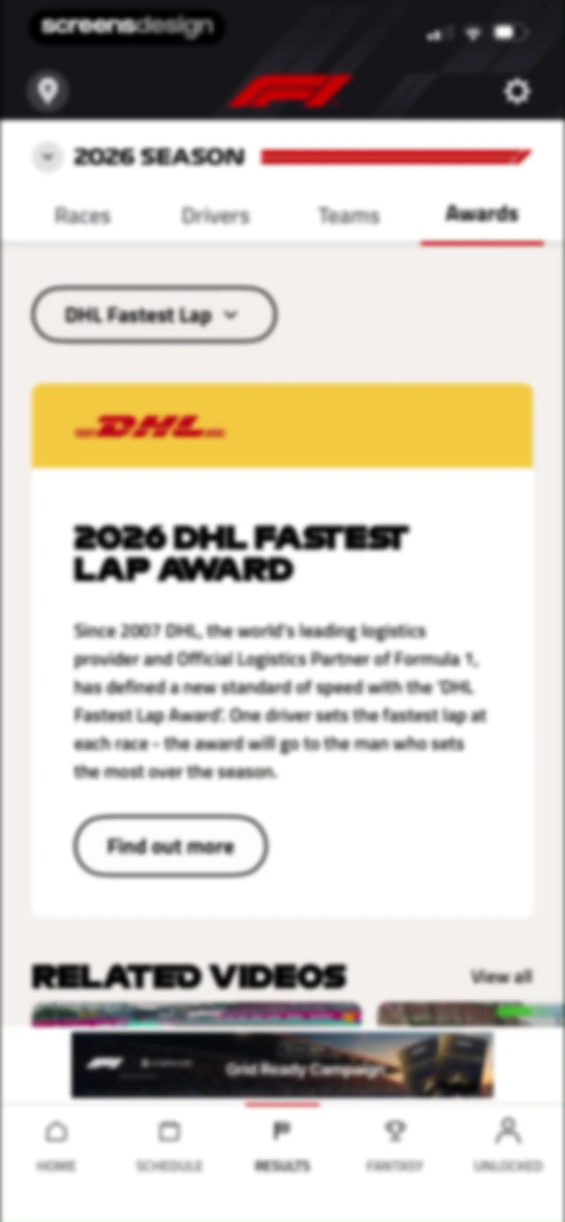 Formula 1® screen 80