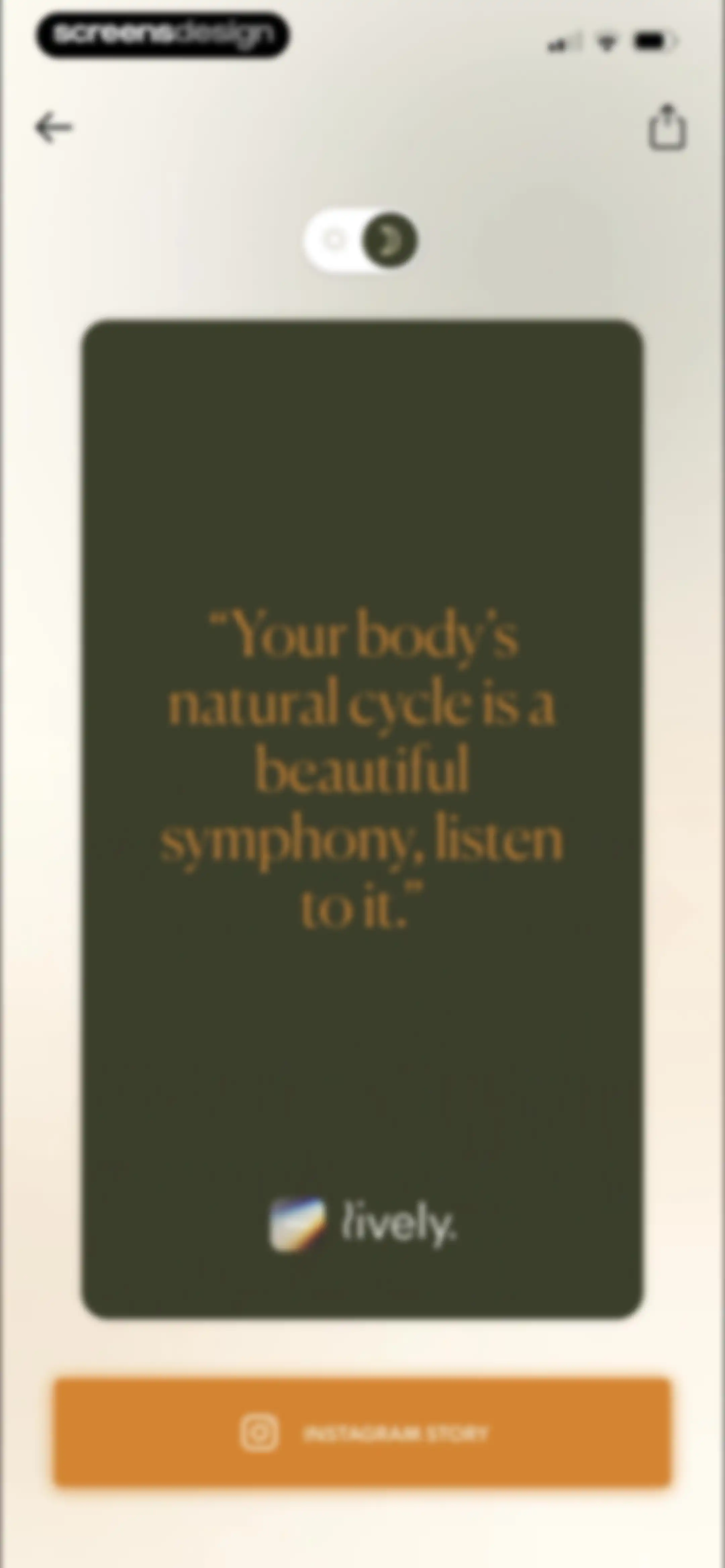 Lively - Period Tracker, Cycle screen 71