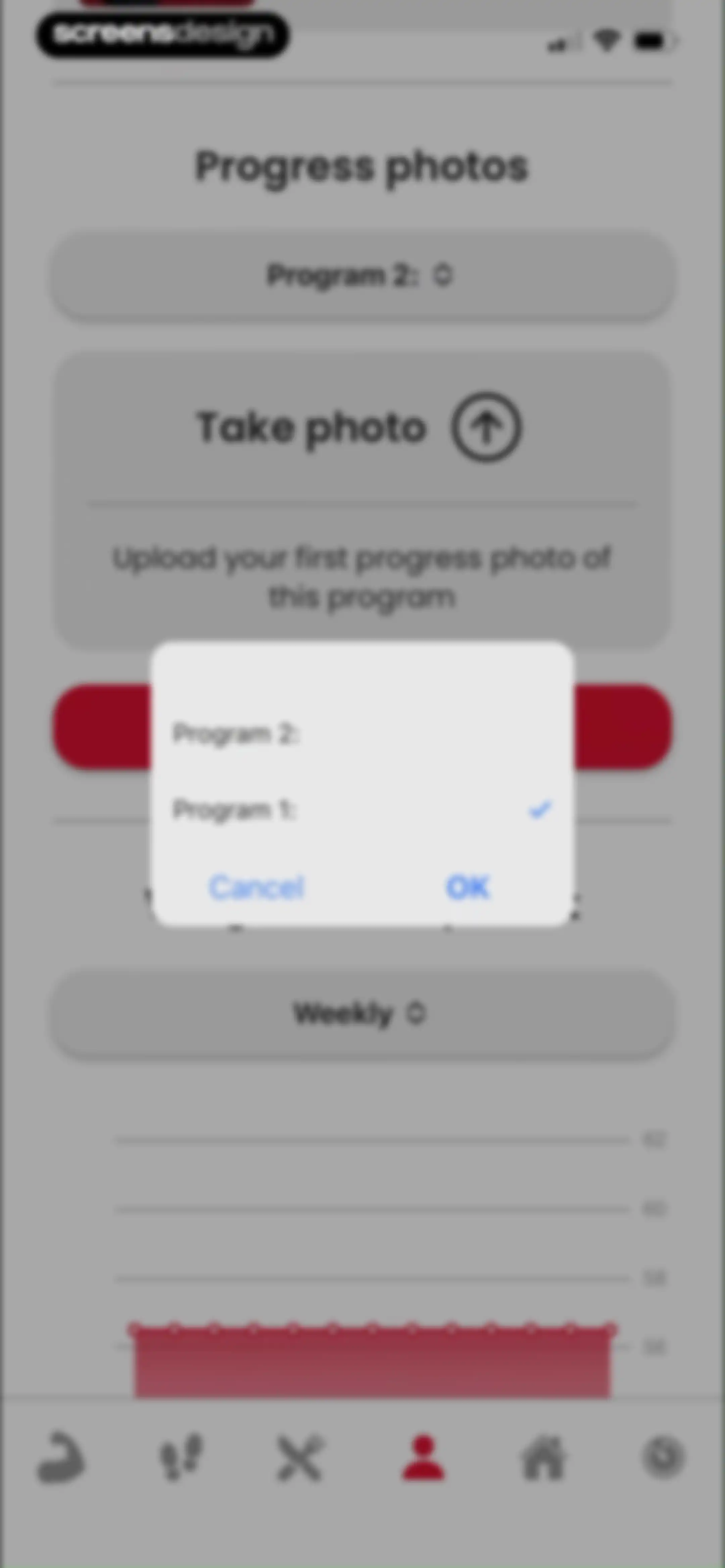 90 Day Challenge screen 123