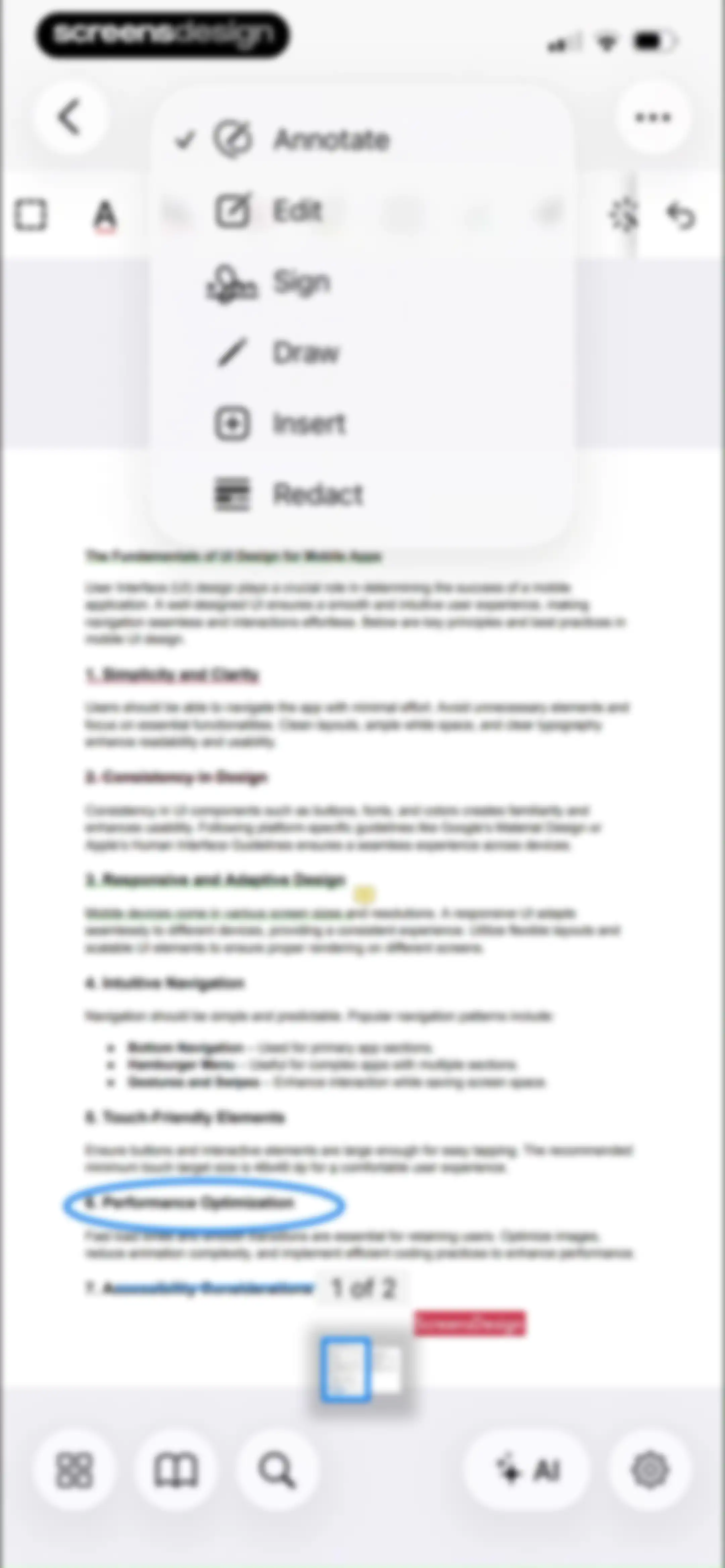 PDF Editor ® screen 65