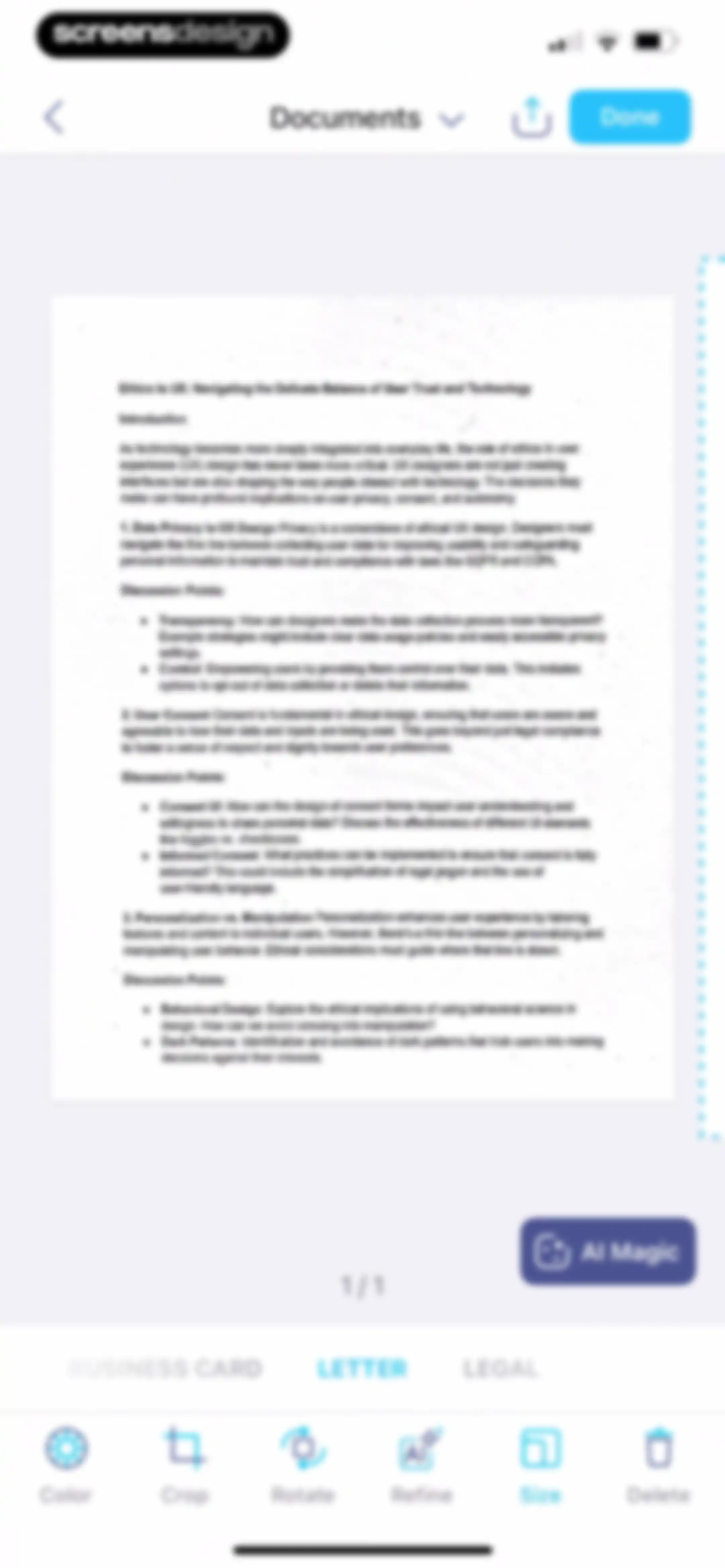 iScanner: PDF Document Scanner screen 44