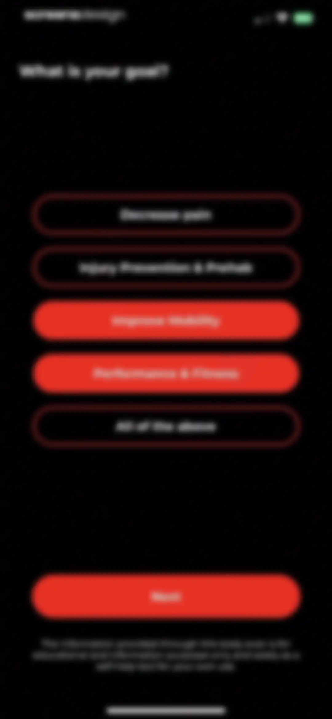 Prehab: Physical Therapy, Pain screen 7