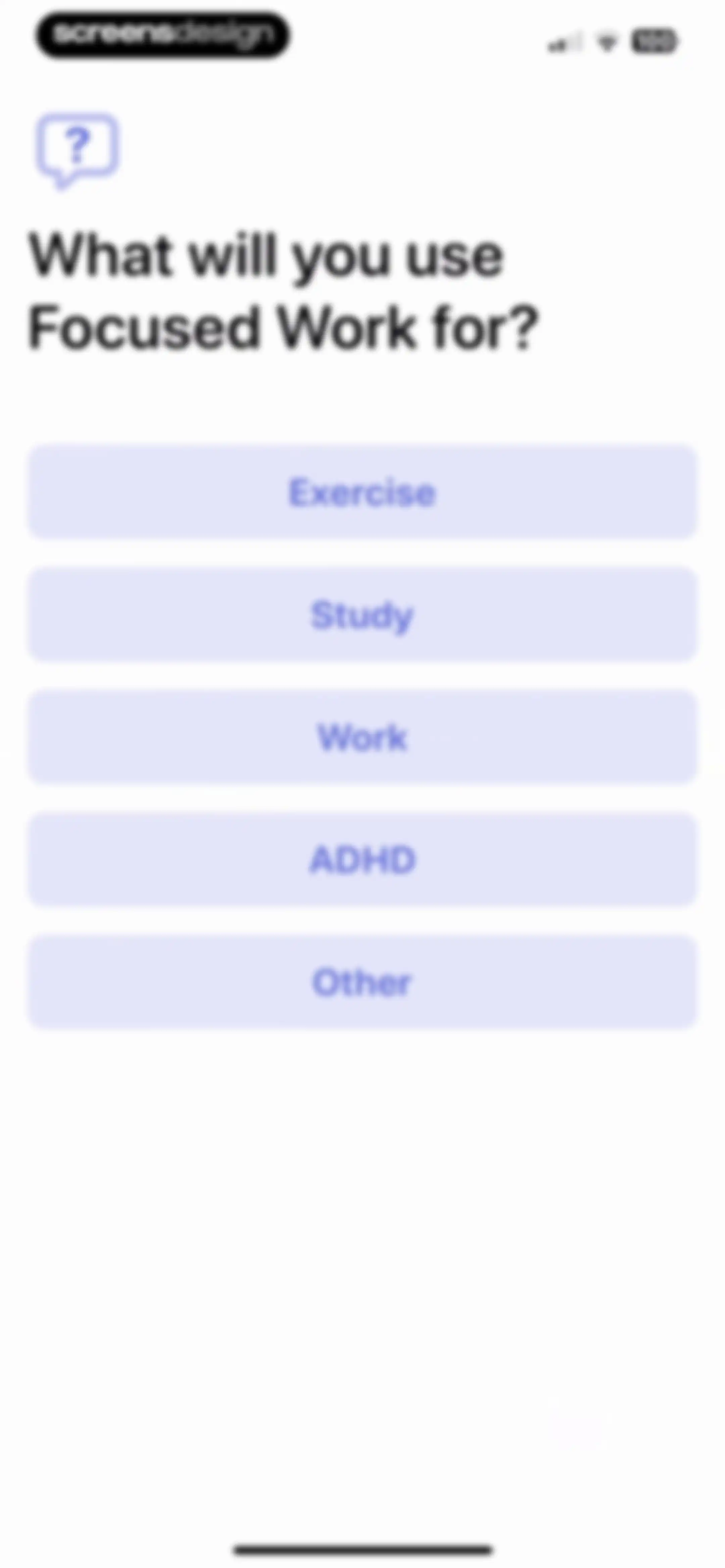 Focused Work - Pomodoro Timer screen 2