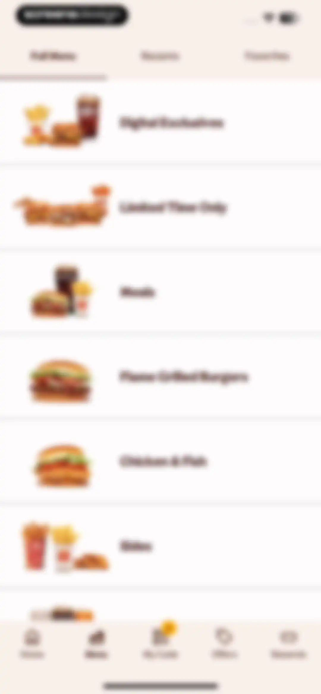 BURGER KING® App screen 74