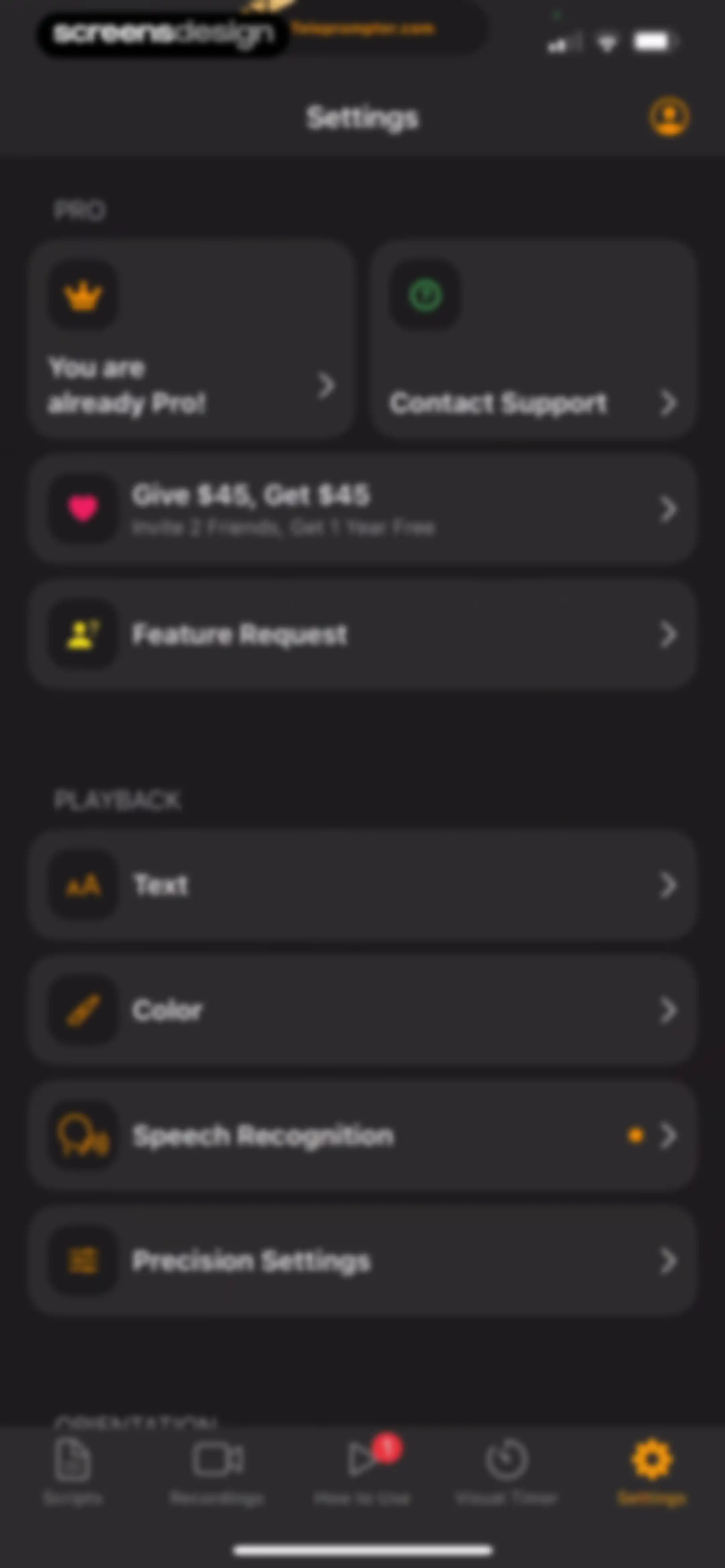Teleprompter.com screen 92