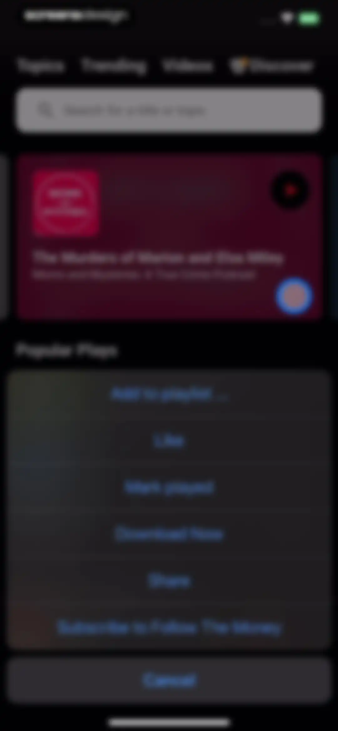 Player FM — Podcast App screen 42