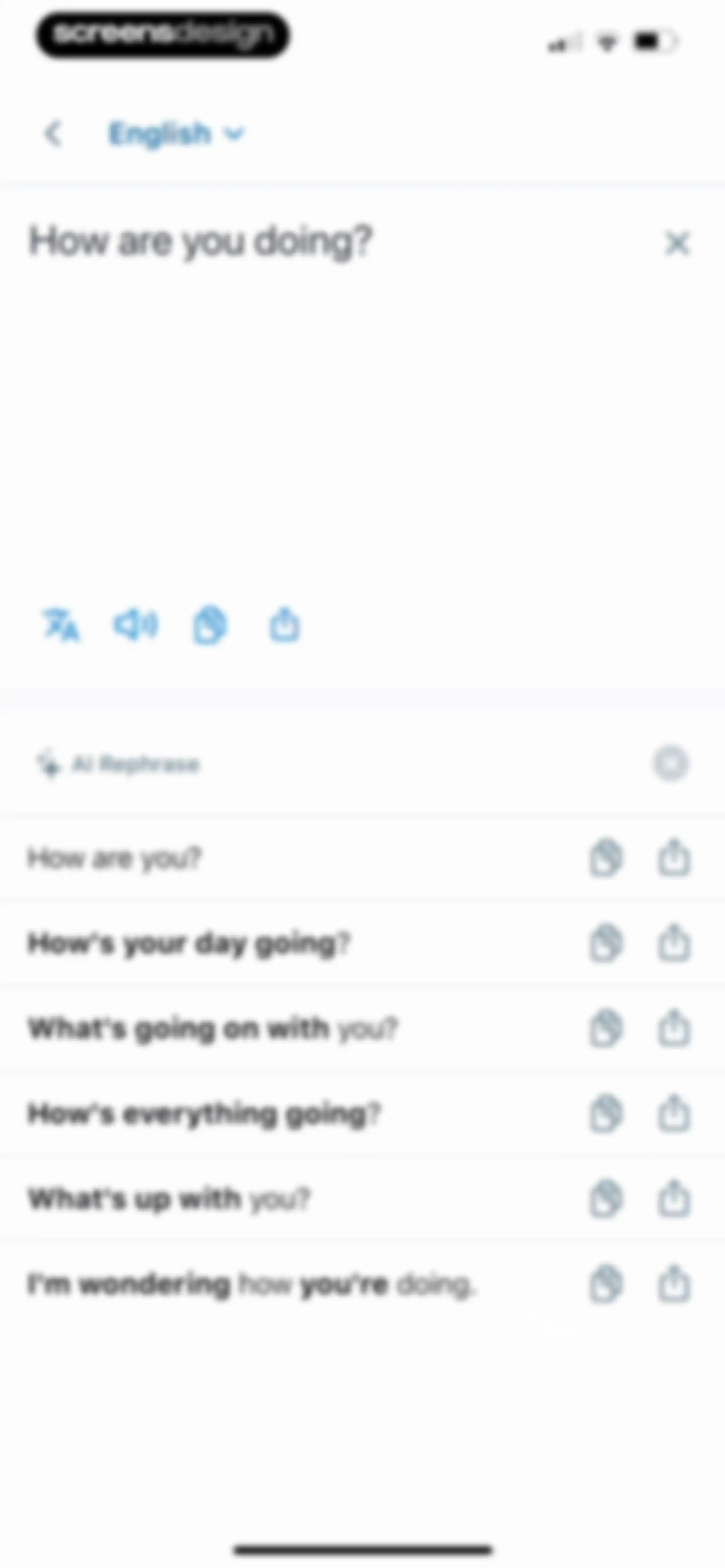 Reverso translate and learn screen 131
