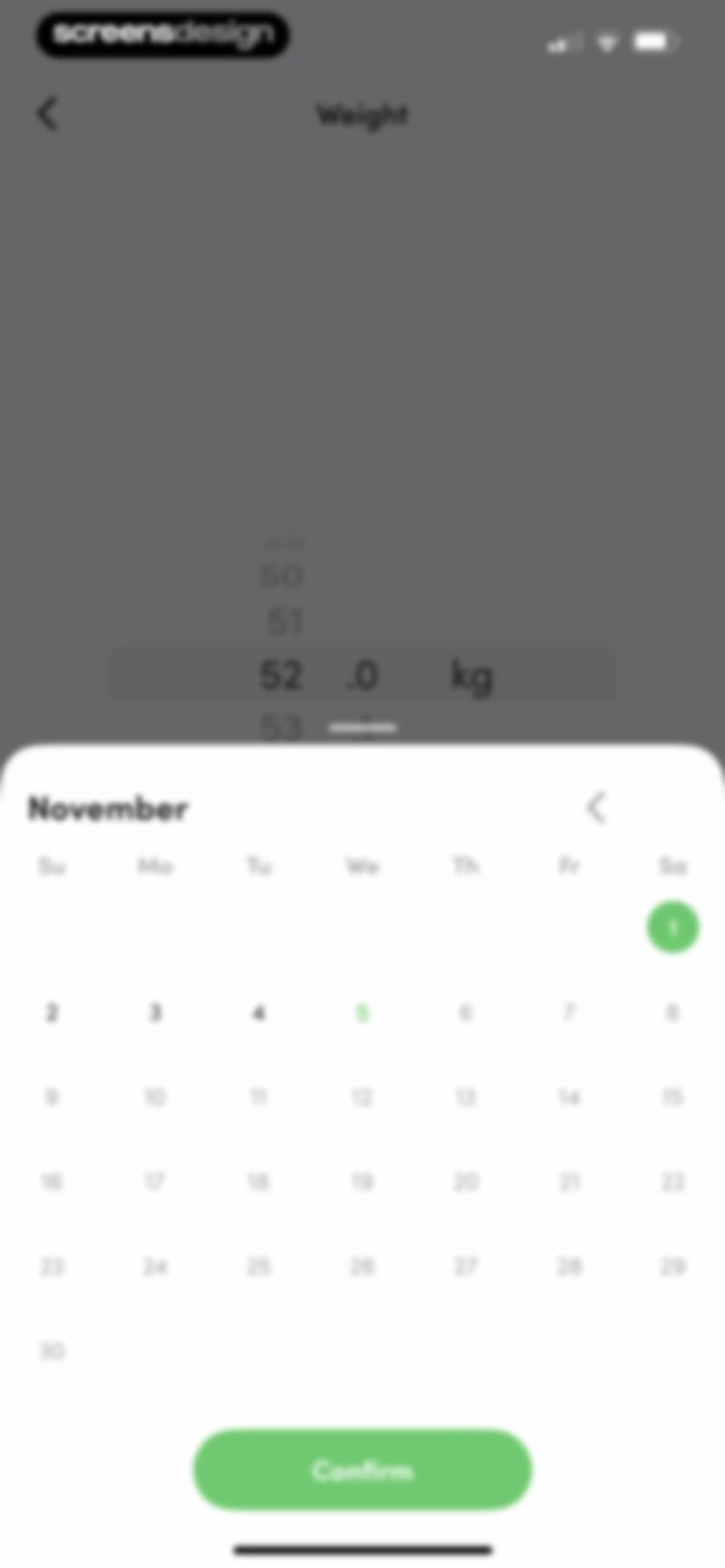 Calories and nutrition tracker screen 90