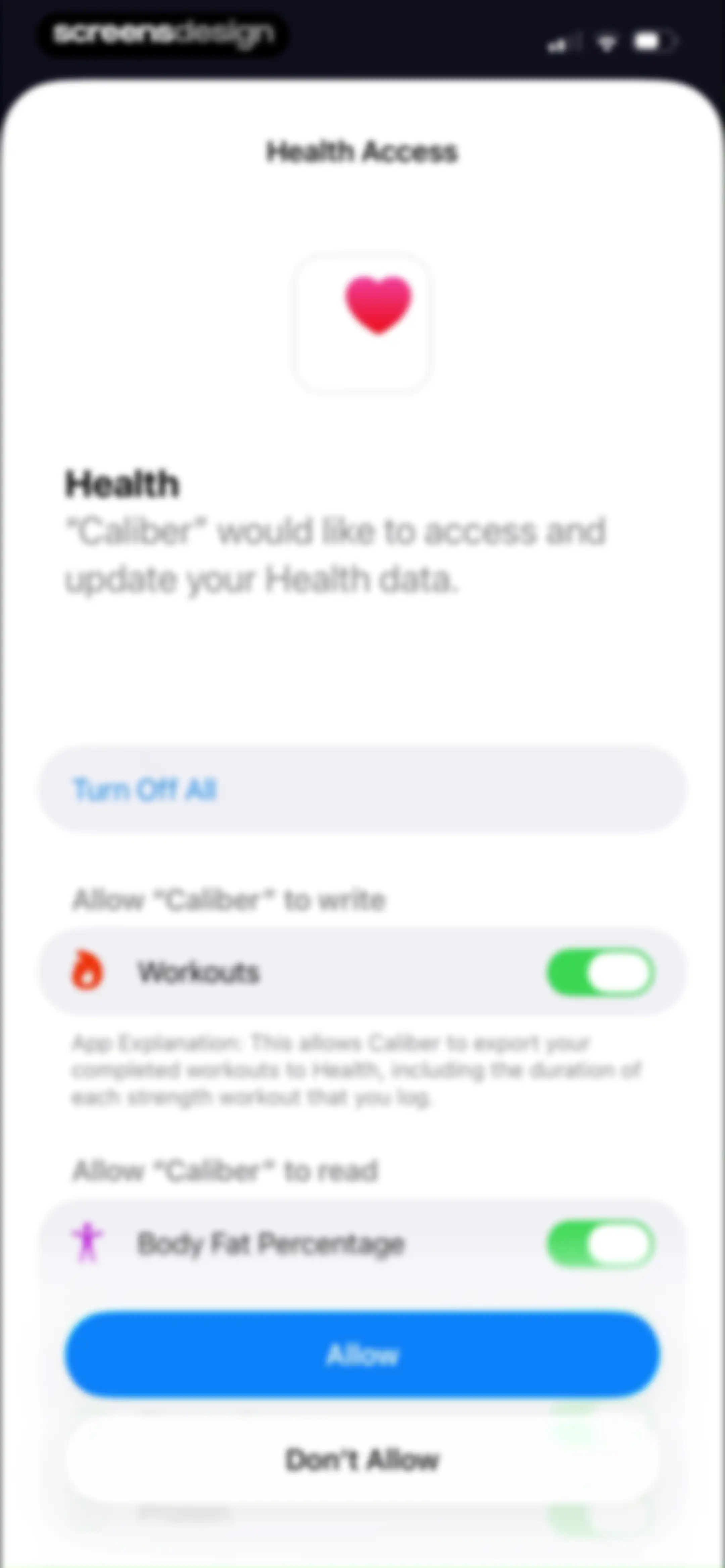 Caliber: Strength Training screen 22
