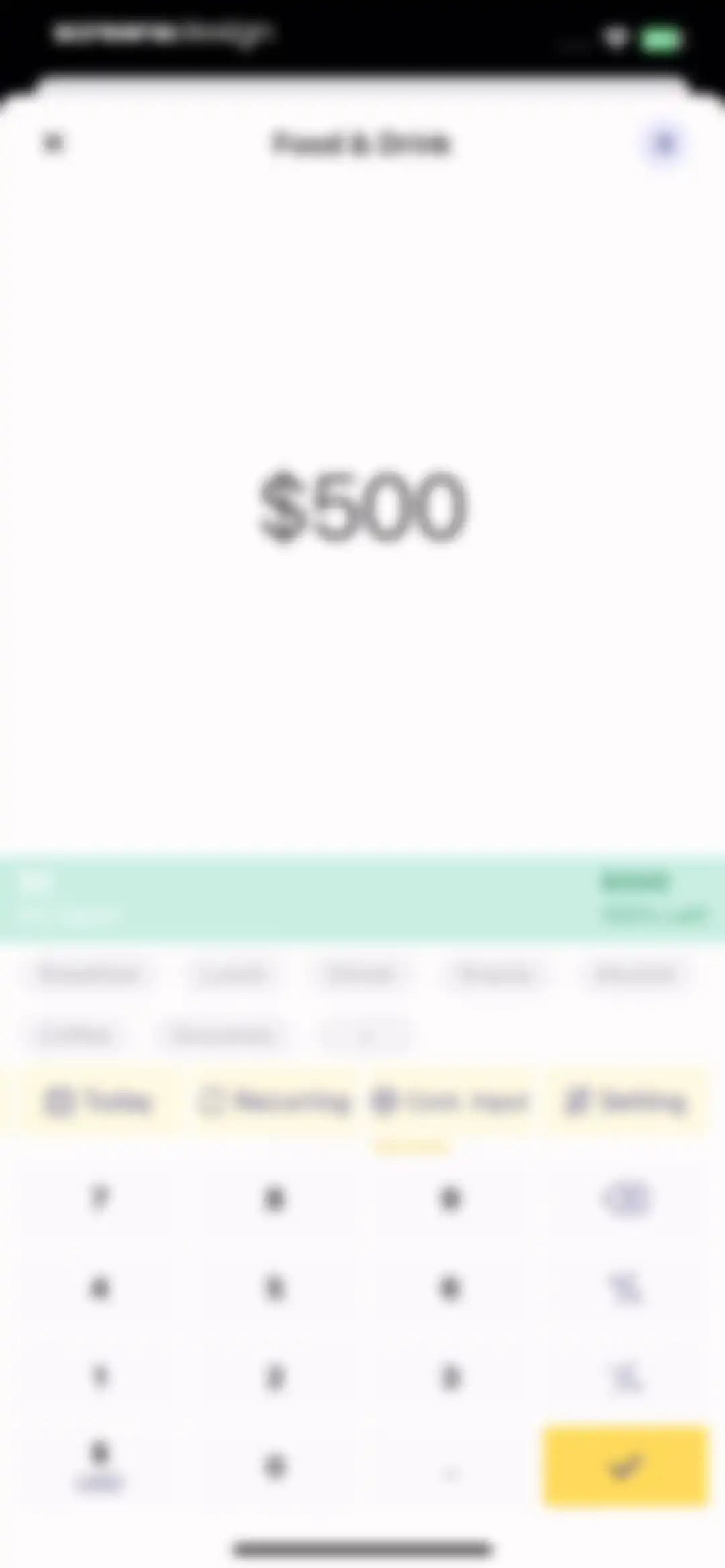 Budget app - spending tracker screen 31