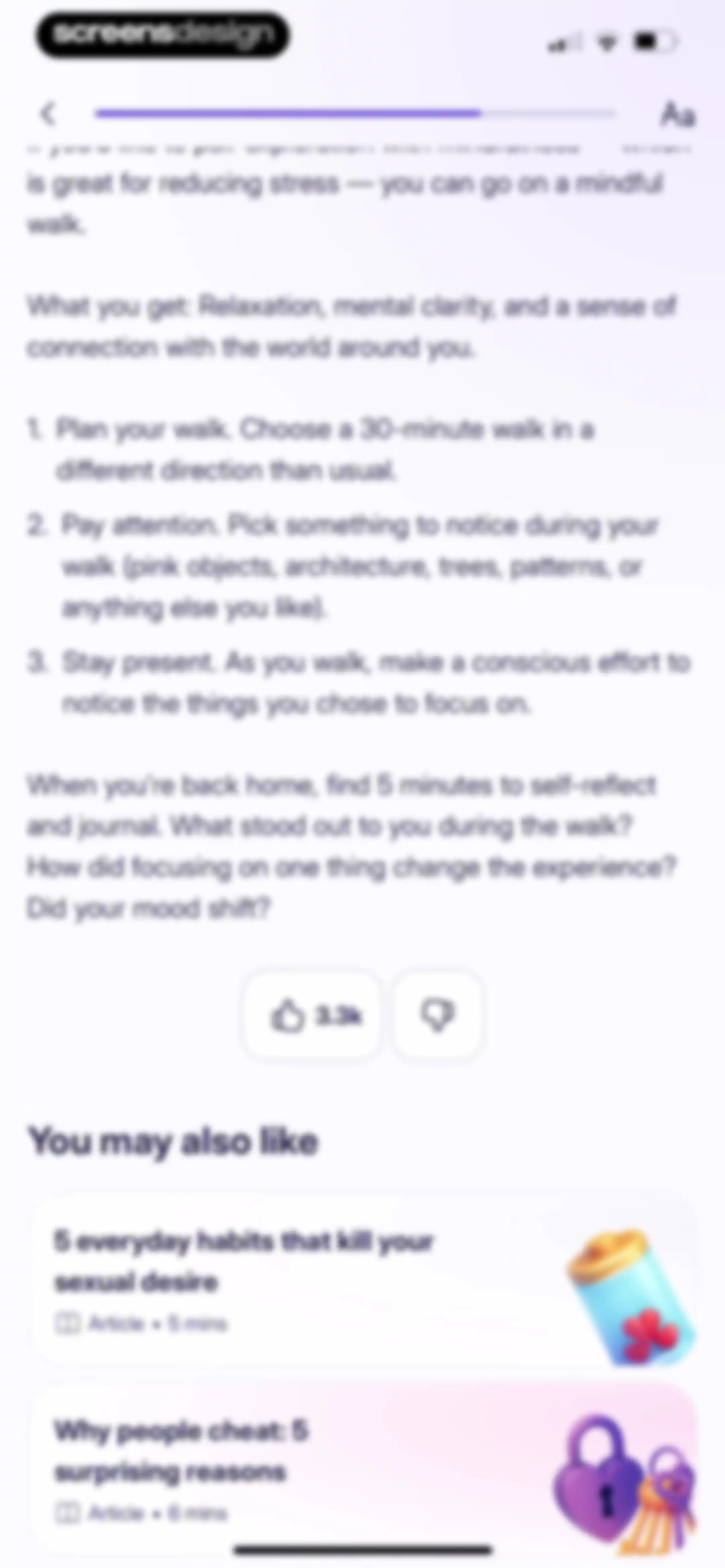 Liven: Discover yourself screen 128