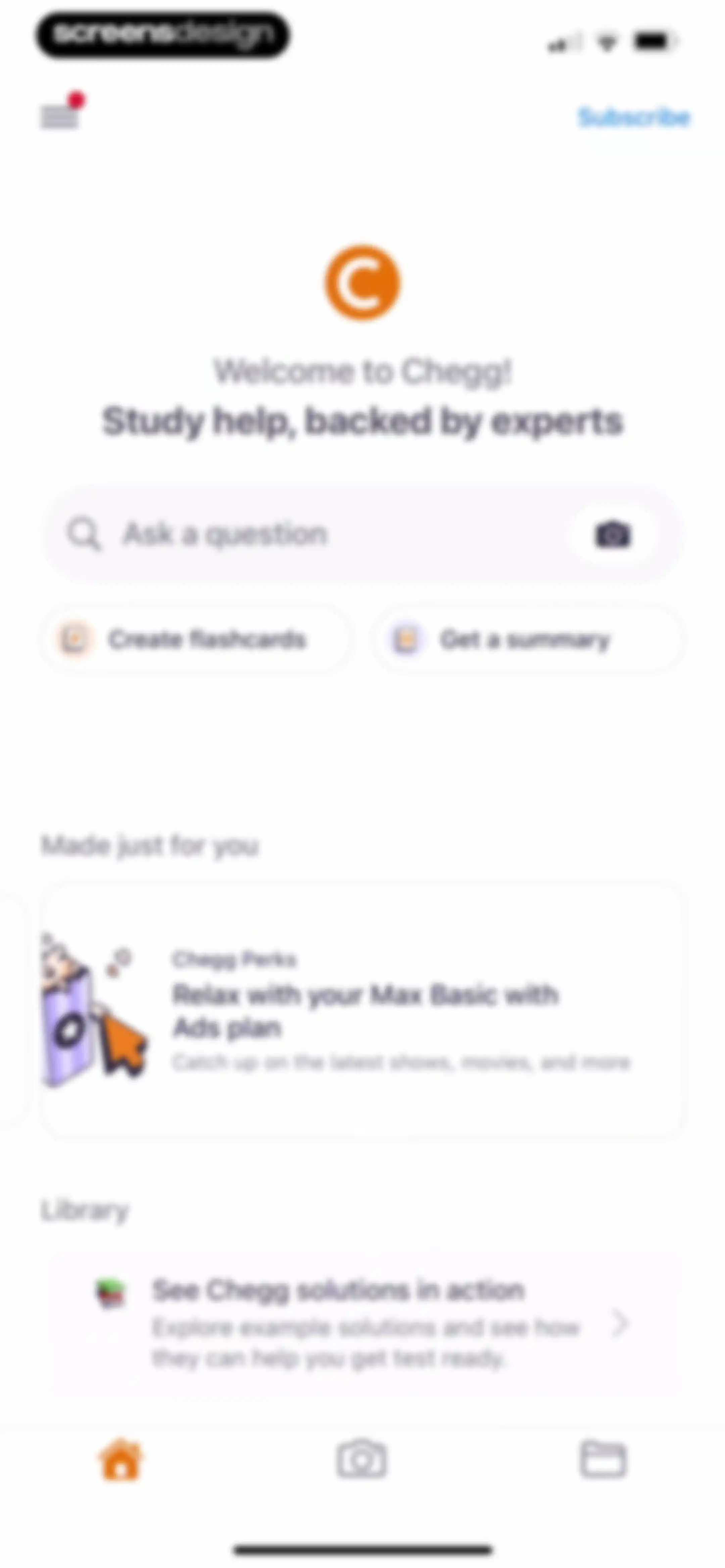 Chegg Study - Homework Help screen 51