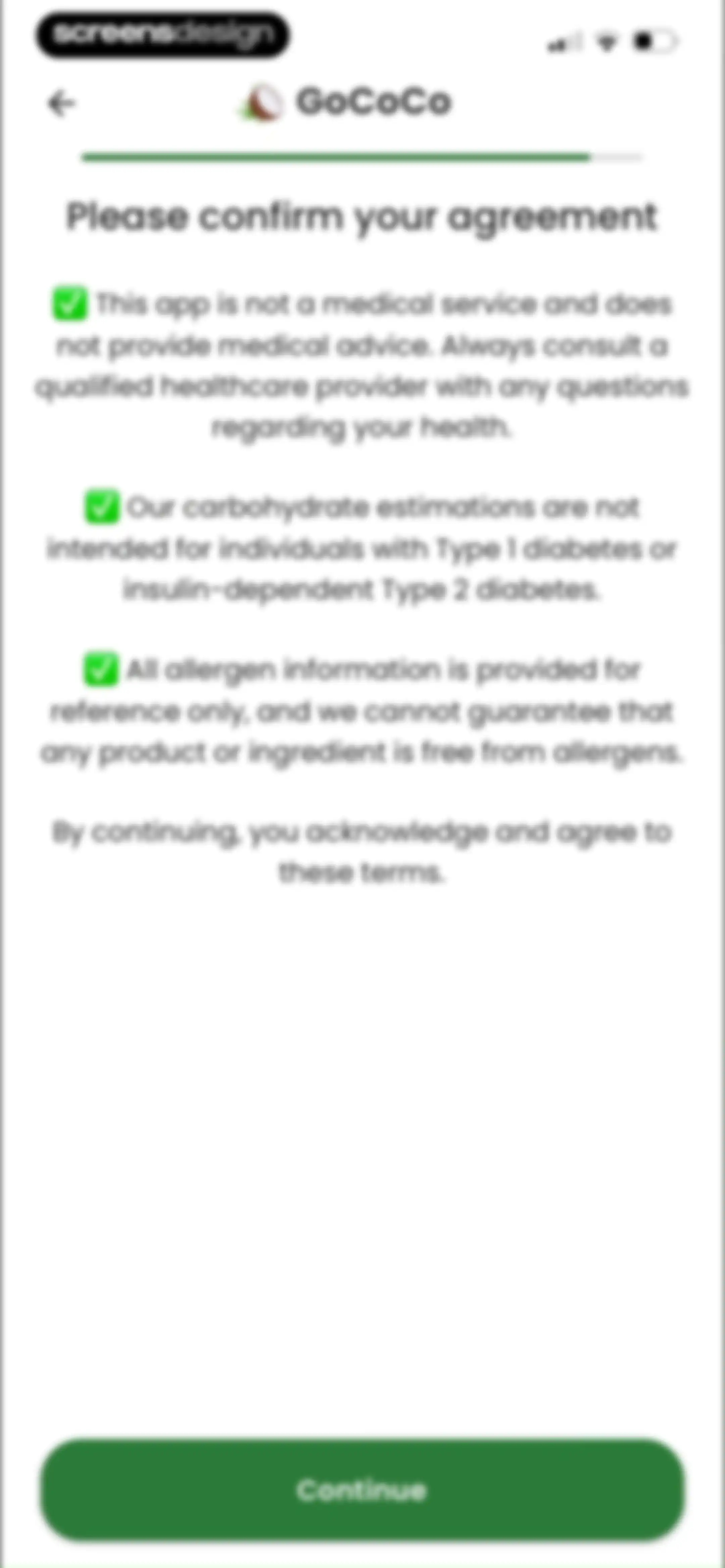 Diabetes food tracker - Gococo screen 45
