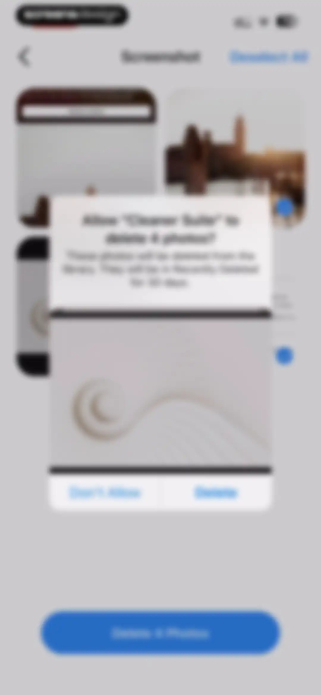 Cleaner Suite:Clean up Storage screen 47