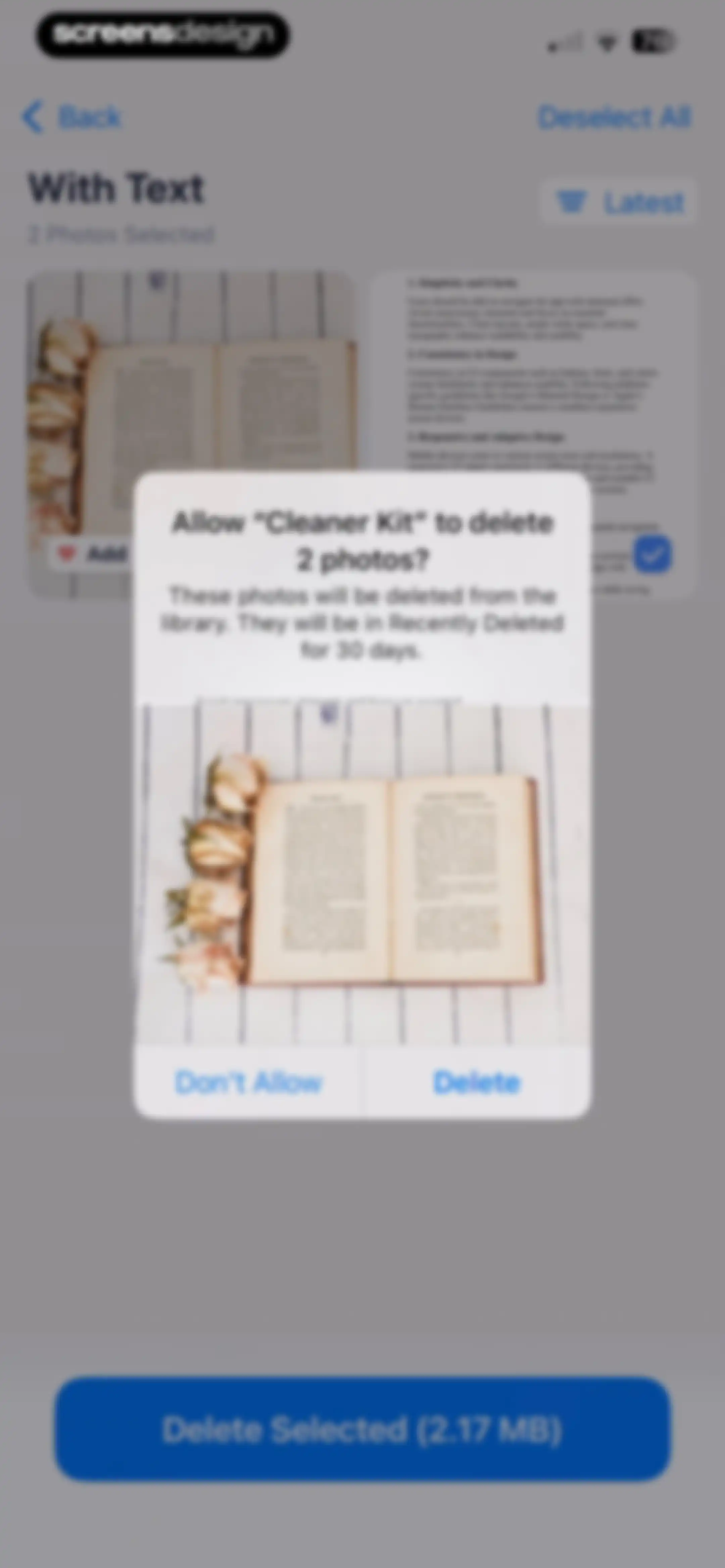 Cleaner Kit - Clean Up Storage screen 53