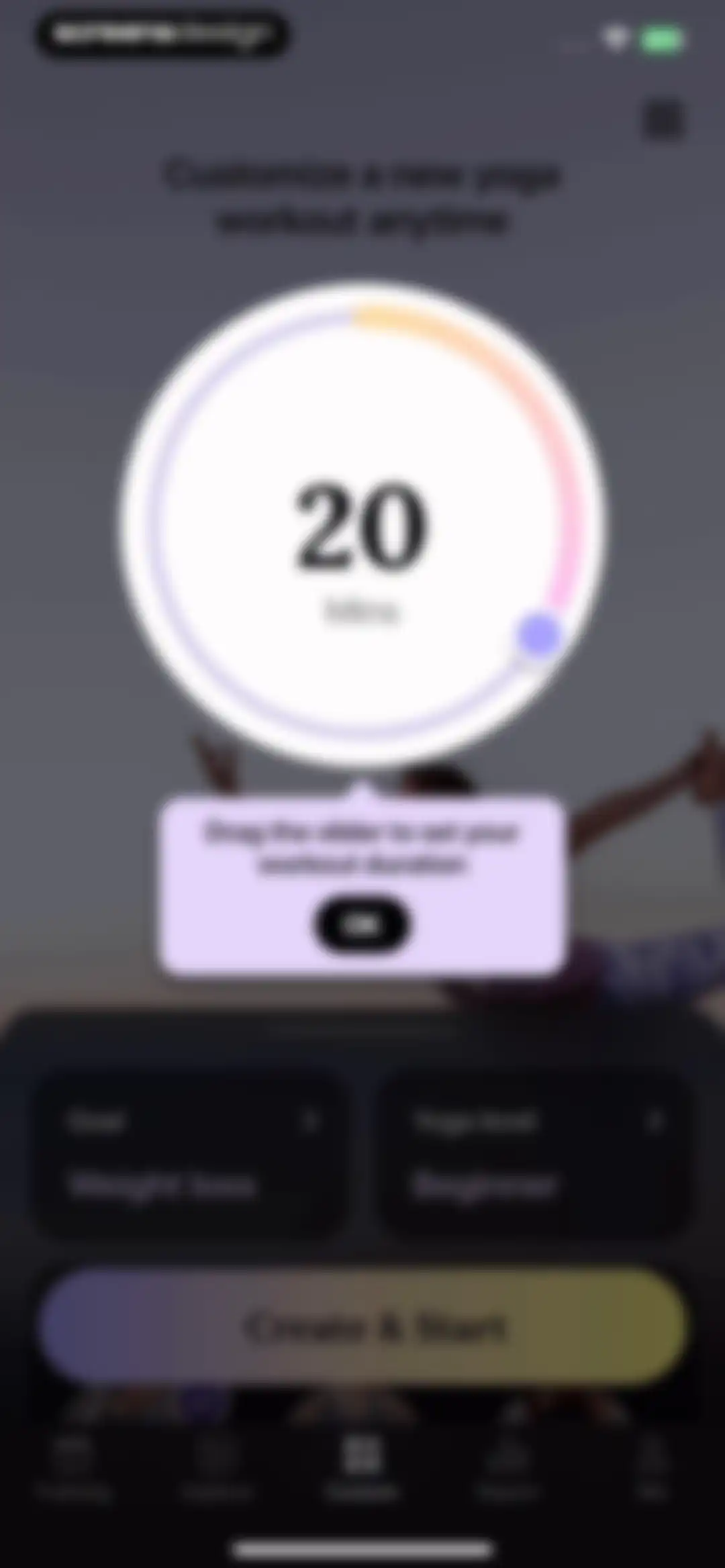 Yoga for Beginners, Pilates+ screen 120