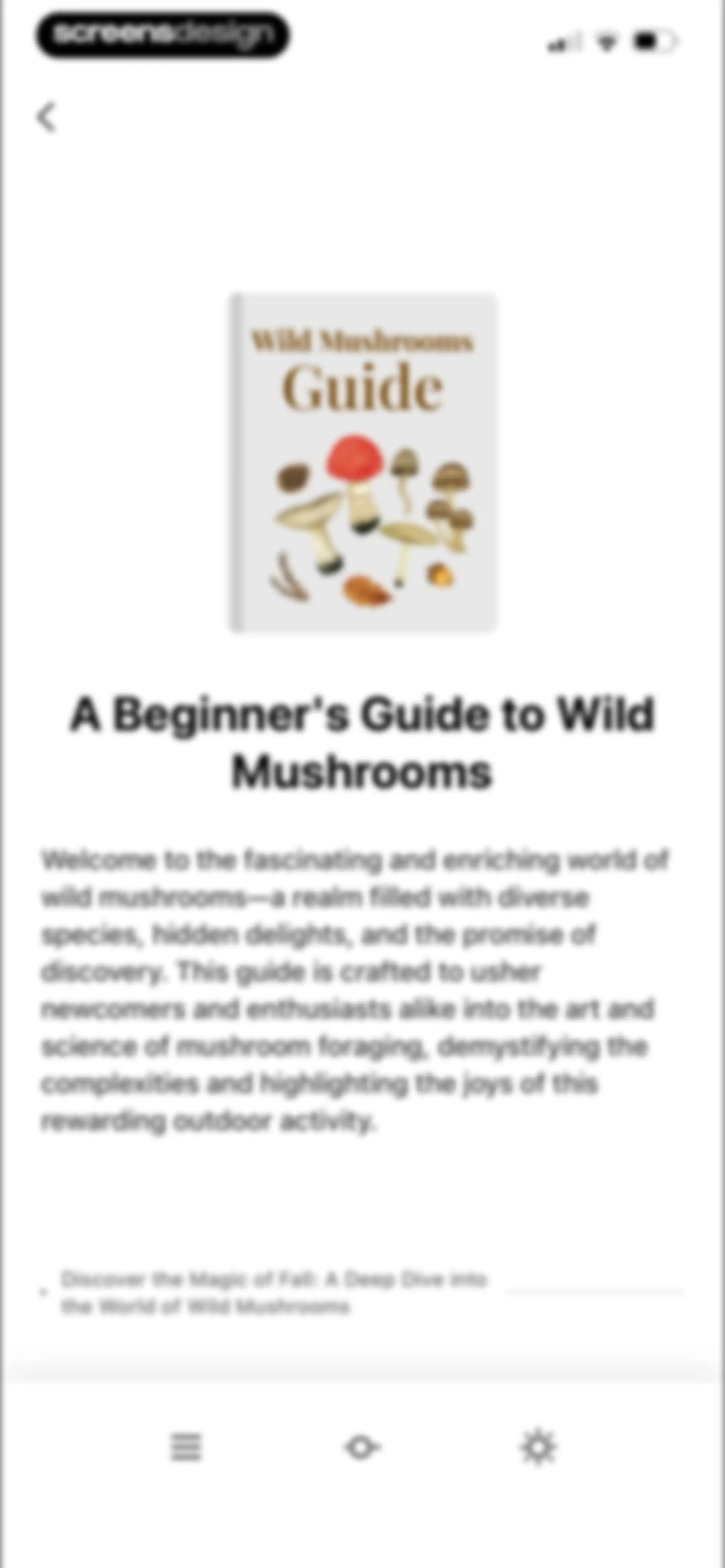 Picture Mushroom: Identifier screen 68
